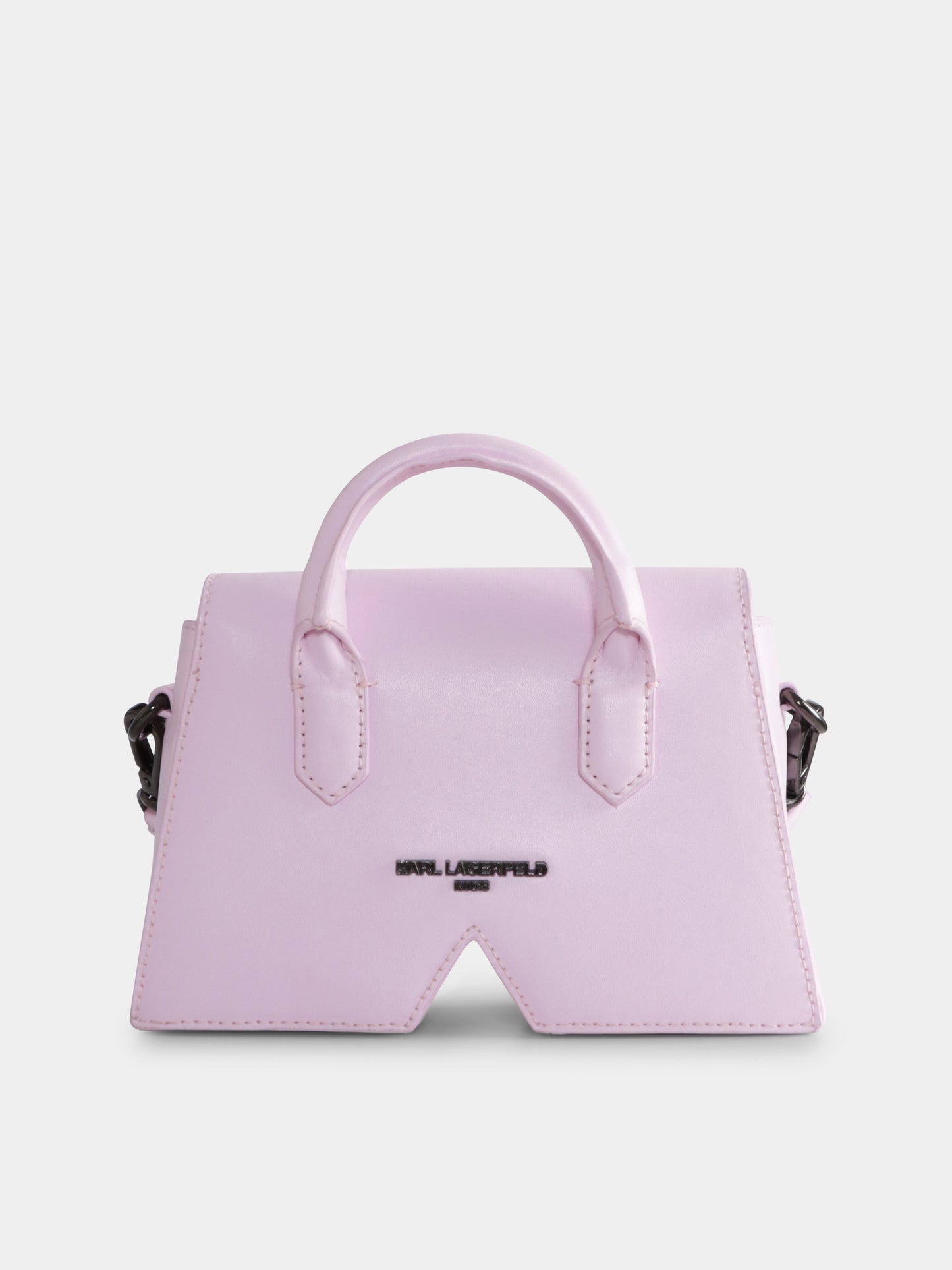 Borsa IKON K rosa per bambina con logo,Karl Lagerfeld Kids,Z30401 46P