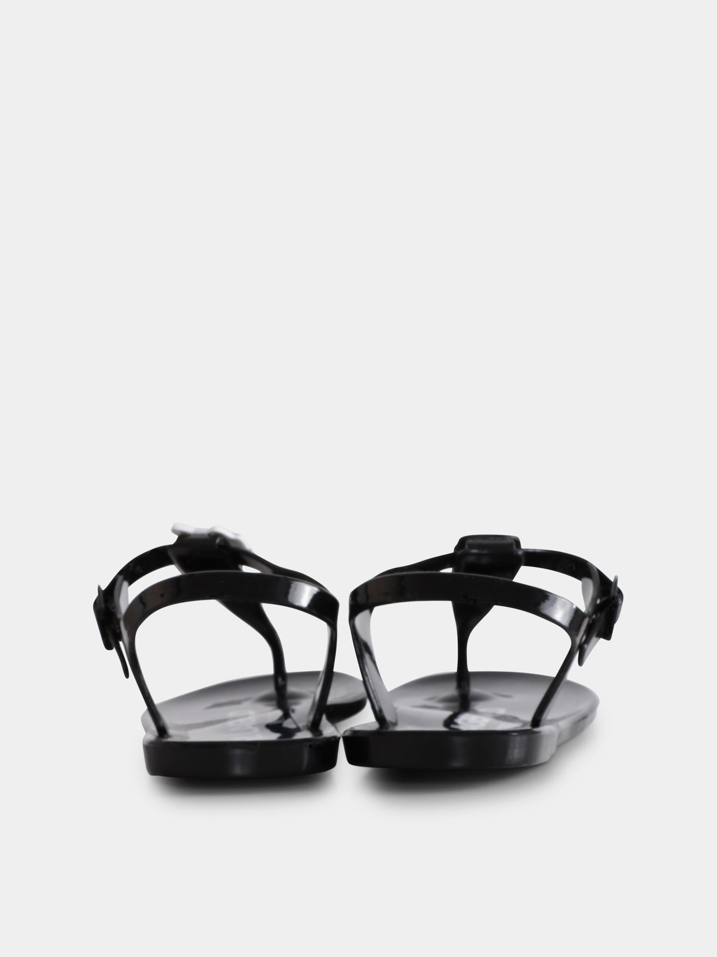 Infradito nere per bambina con Karl e Choupette,Karl Lagerfeld Kids,Z30370 09B