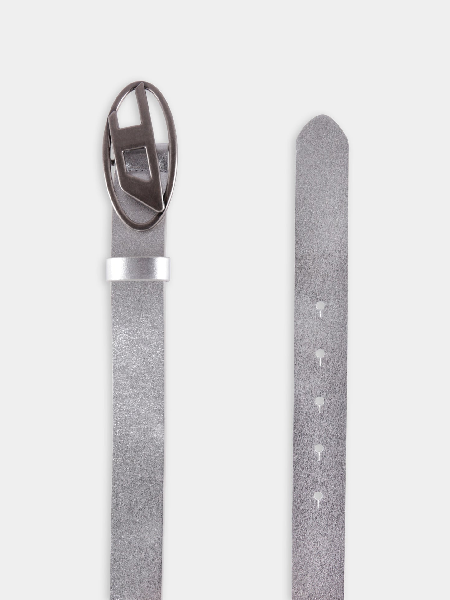 Cintura argento per bambino con logo,Diesel,J01226 KXBLR K83I