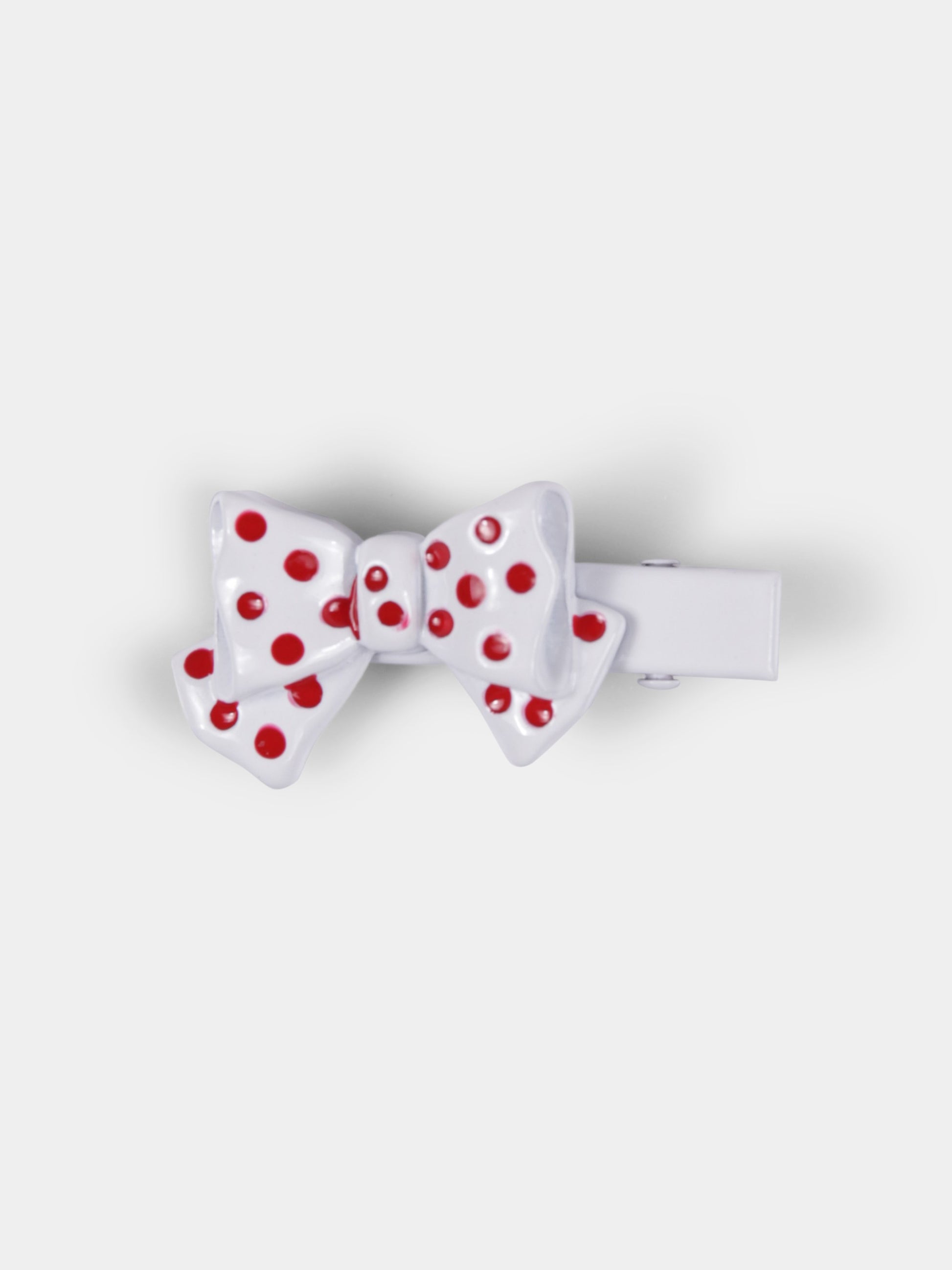 Set fermagli rosso per bambina con fiocco,Monnalisa,39E012 5791 0044
