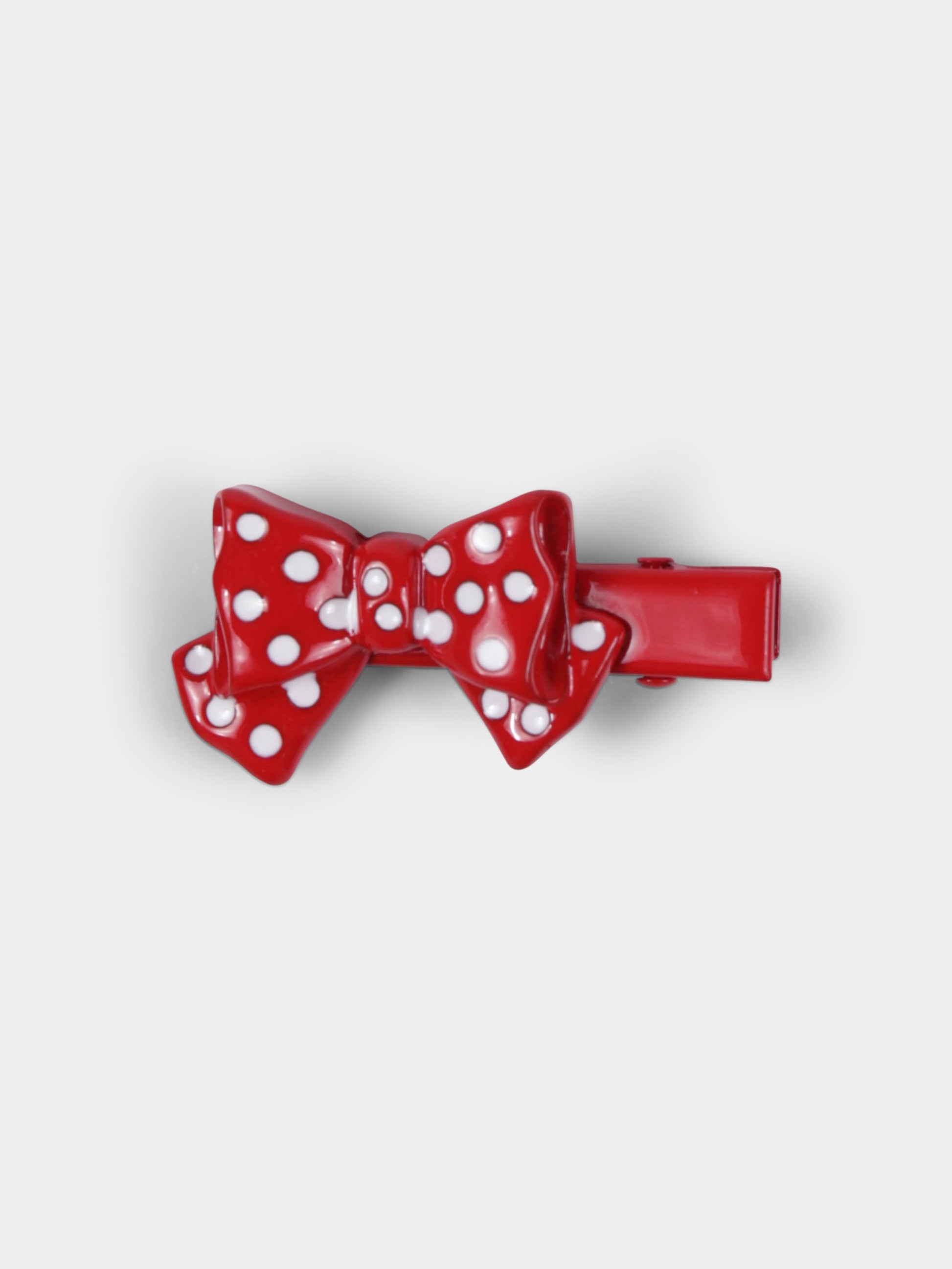 Set fermagli rosso per bambina con fiocco,Monnalisa,39E012 5791 0044