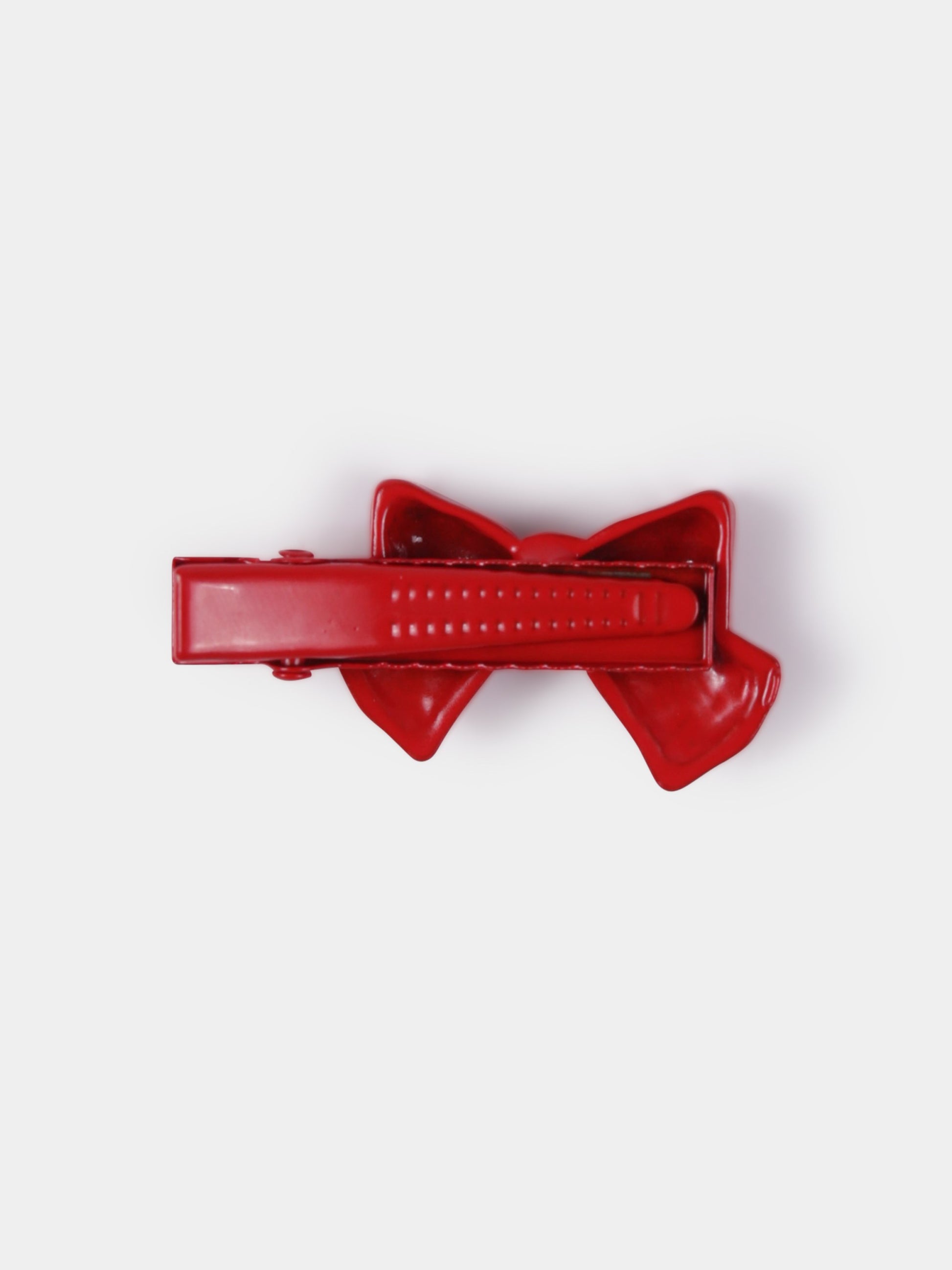 Set fermagli rosso per bambina con fiocco,Monnalisa,39E012 5791 0044