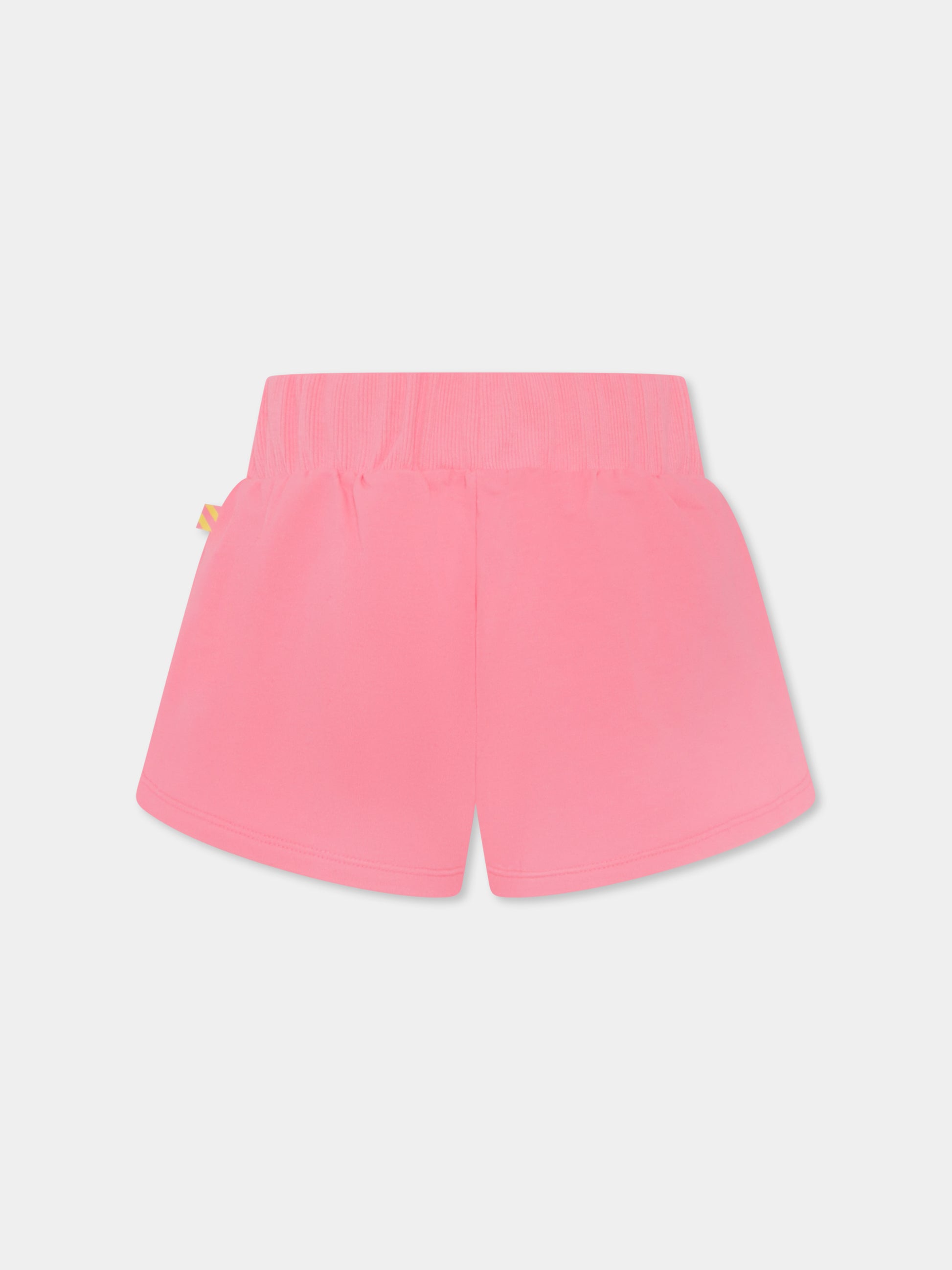 Shorts rosa per bambina con cuore,Billieblush,U20111 499