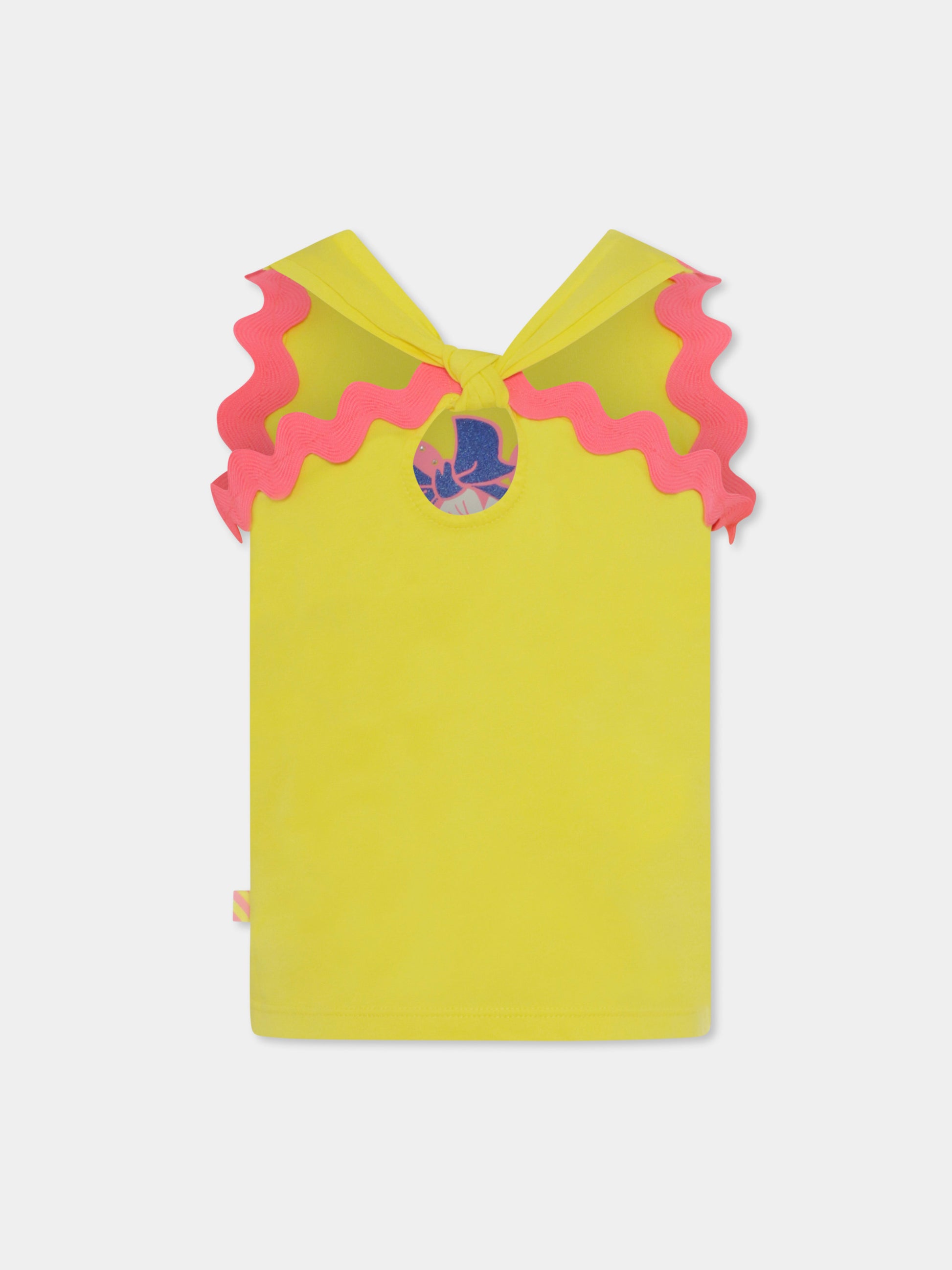 Canotta gialla per bambina con Minnie,Billieblush,U20565 535