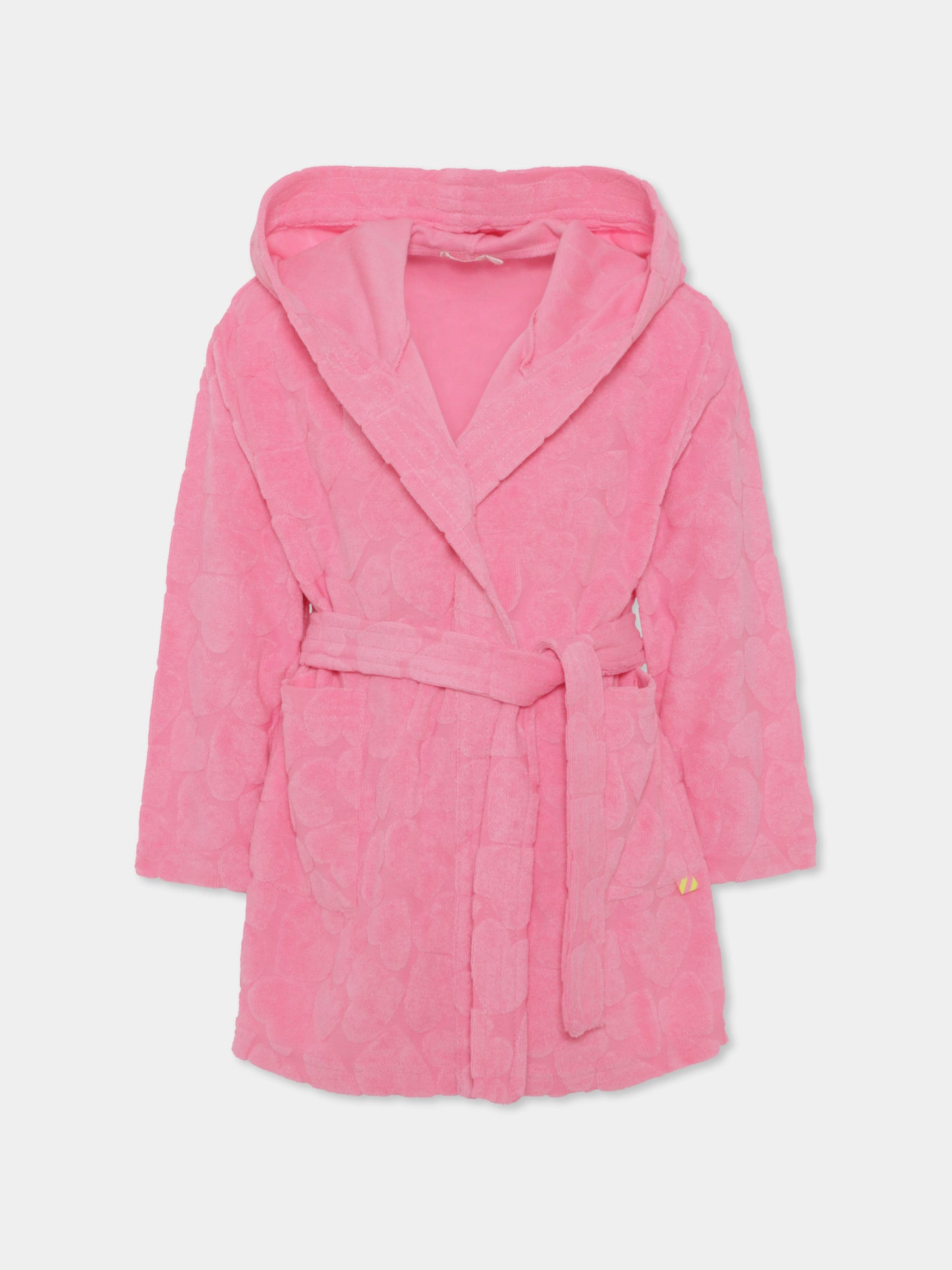 Accappatoio rosa per bambina con cuori,Billieblush,U20639 462