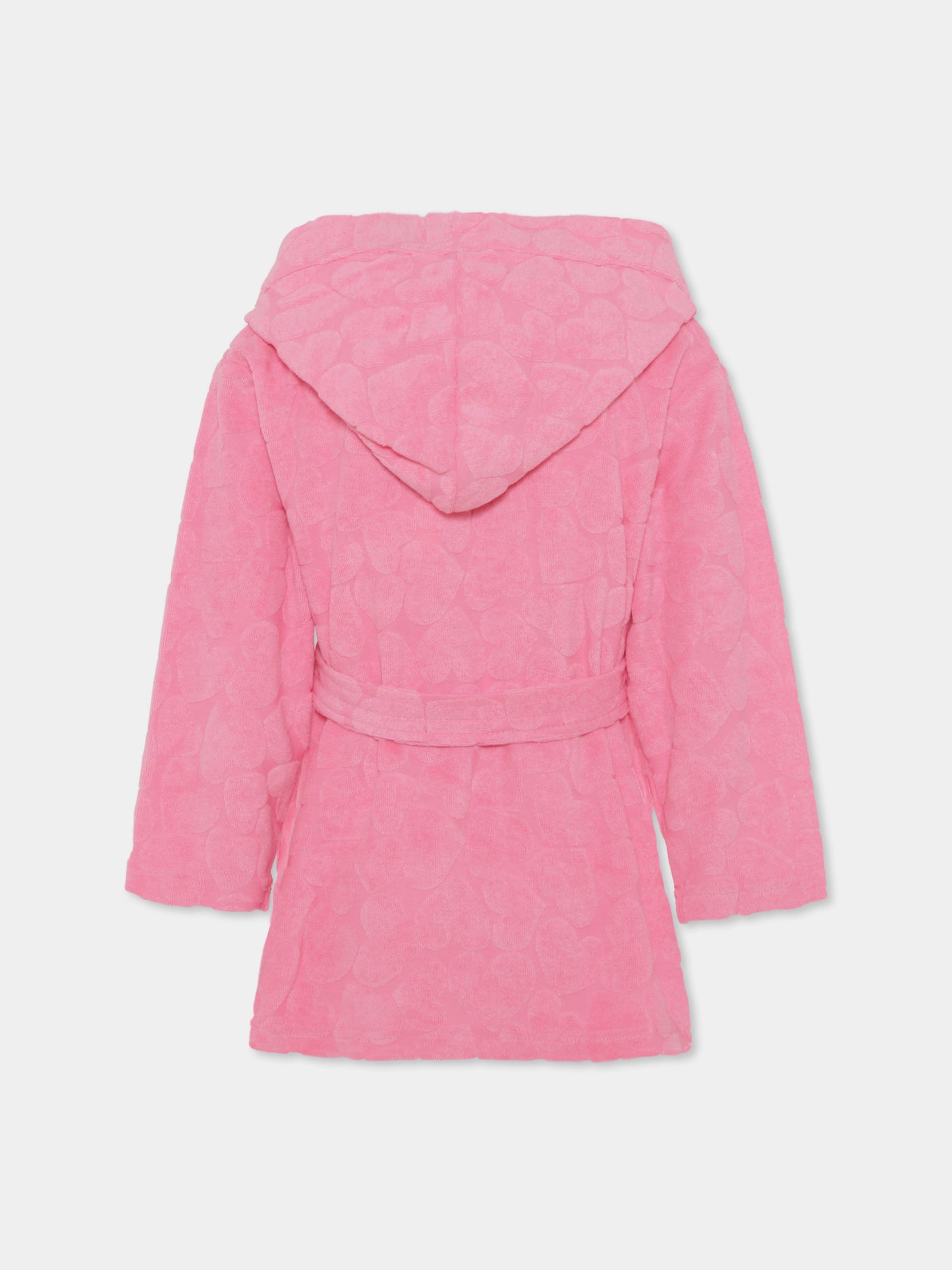 Accappatoio rosa per bambina con cuori,Billieblush,U20639 462