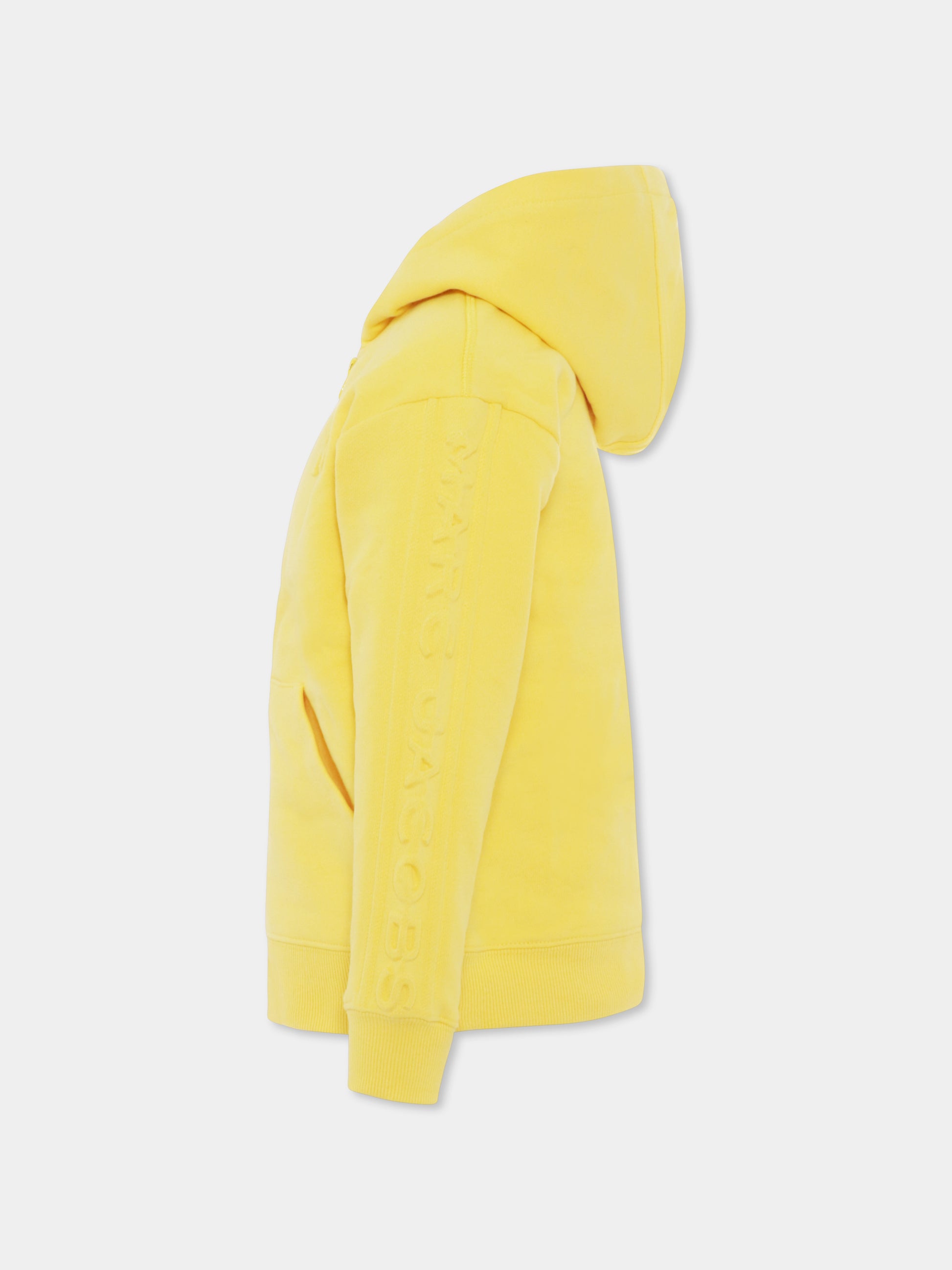 Felpa gialla per bambini con logo,Marc Jacobs,W60034 577