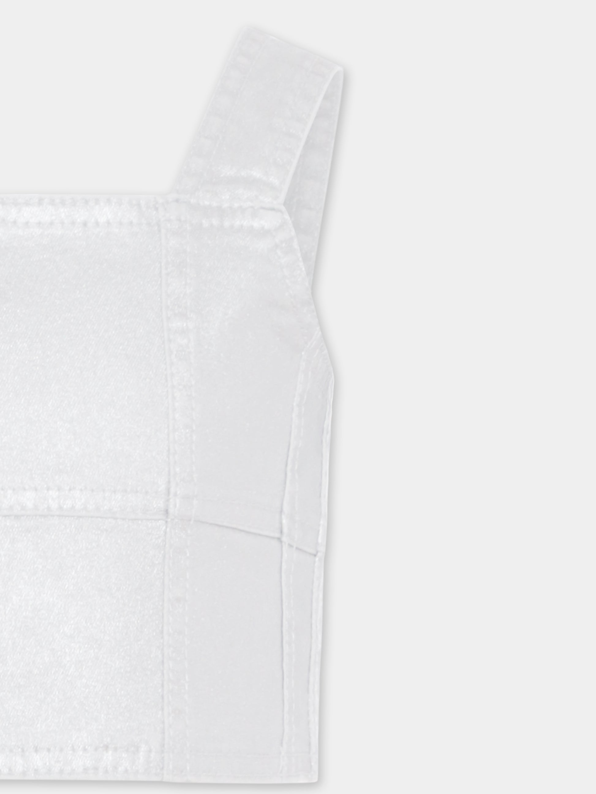 Top crop argento per bambina,Marc Jacobs,W60196 016