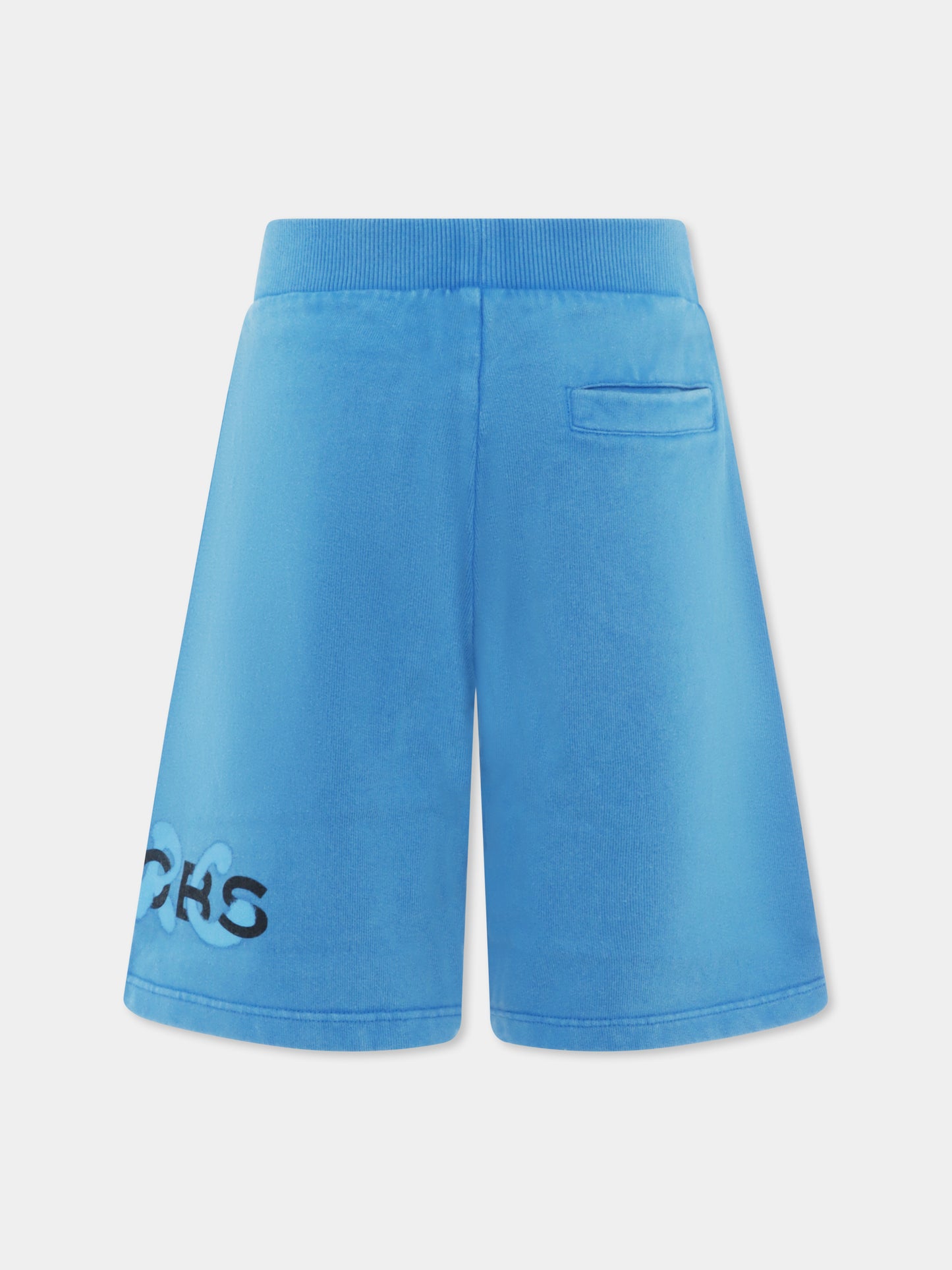 Shorts azzurri per bambino con logo,Marc Jacobs,W60216 873
