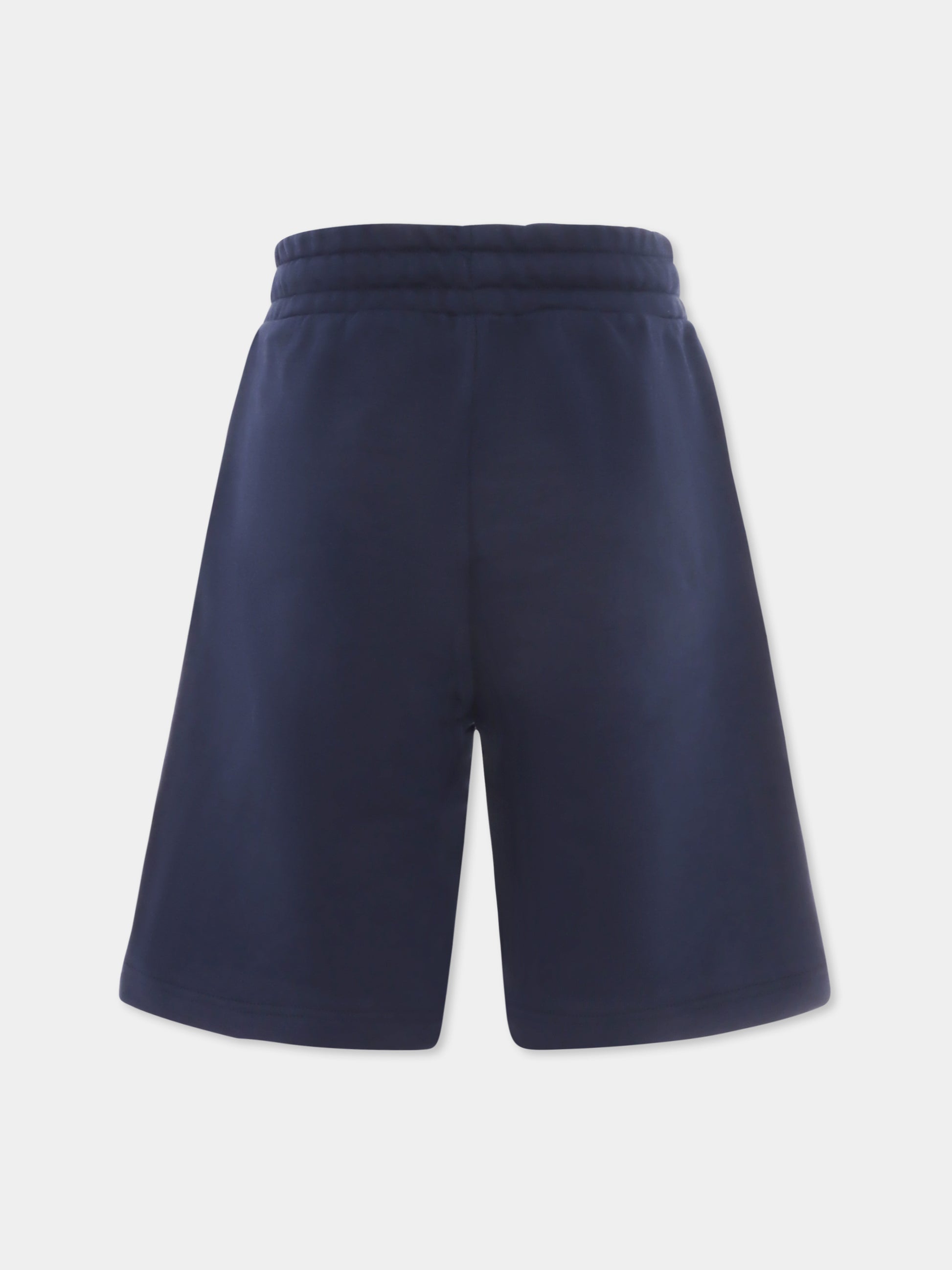 Shorts blu per bambino con logo,Boss,J50680 849