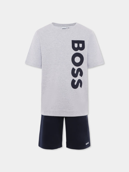 Completo multicolor per bambino con logo,Boss,J50689 A32