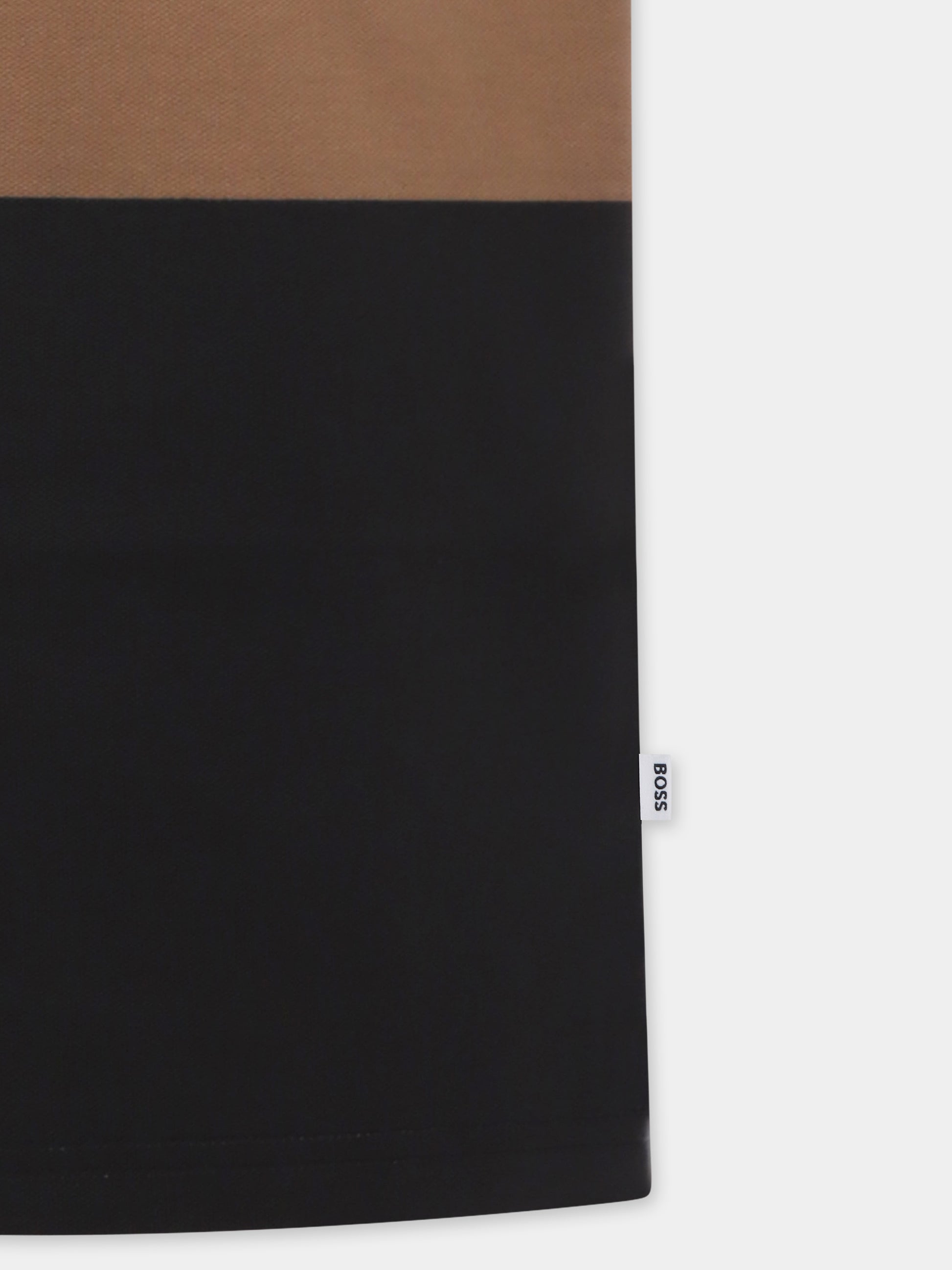 Polo multicolor per bambino con logo,Boss,J50707 09B