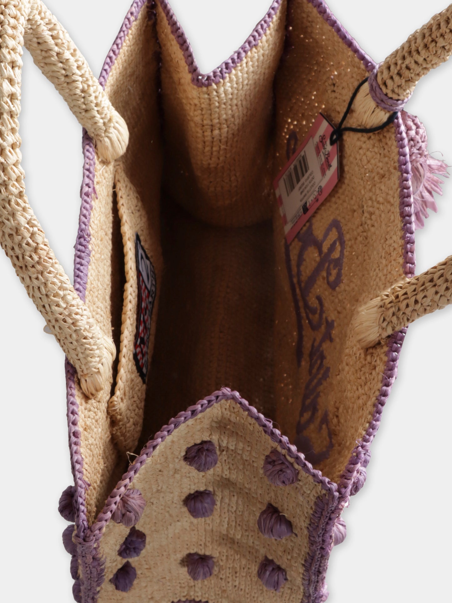 Sac de palge beige pour fille avec logo