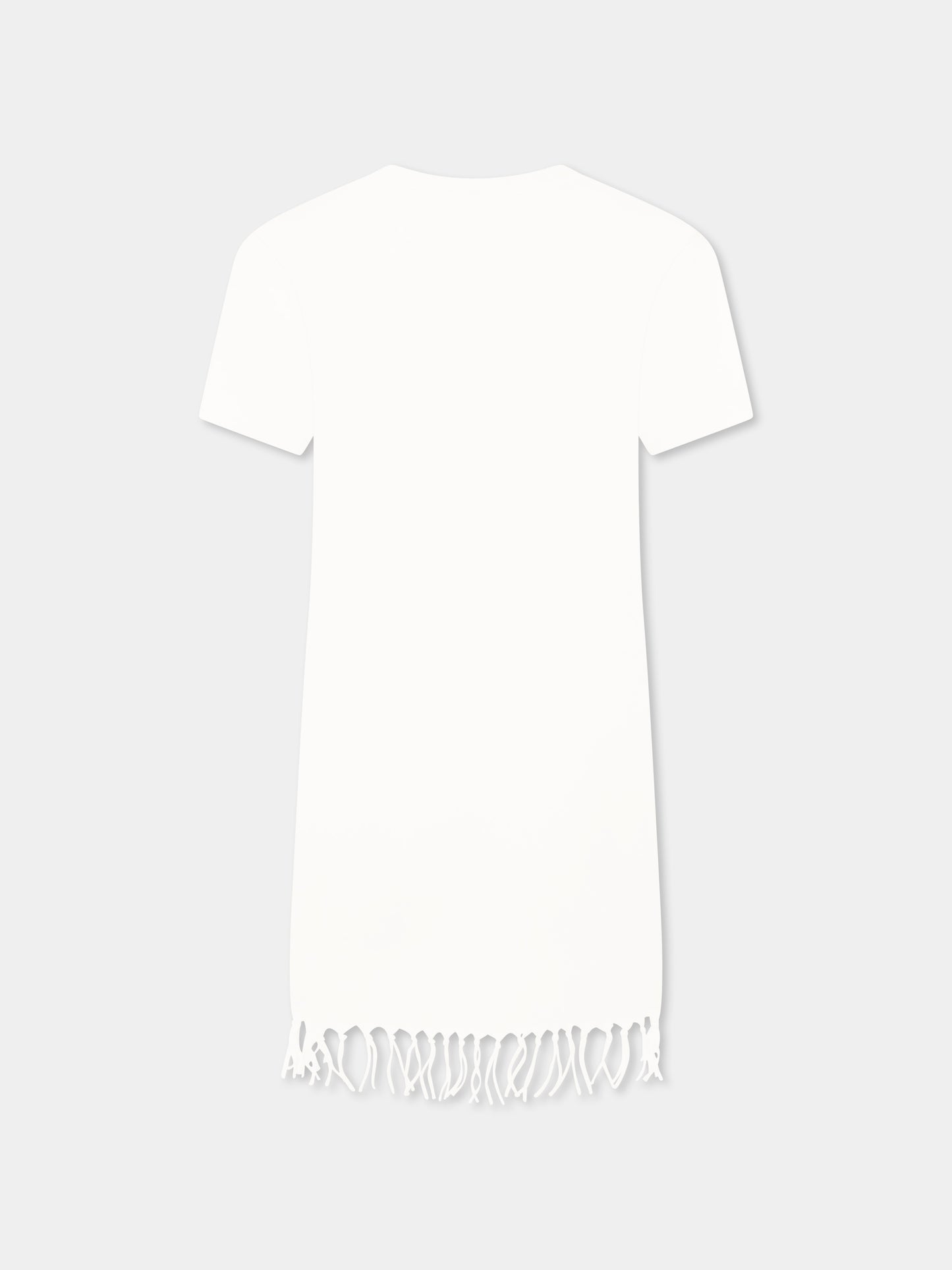 Robe blanche pour fille avec Snoopy