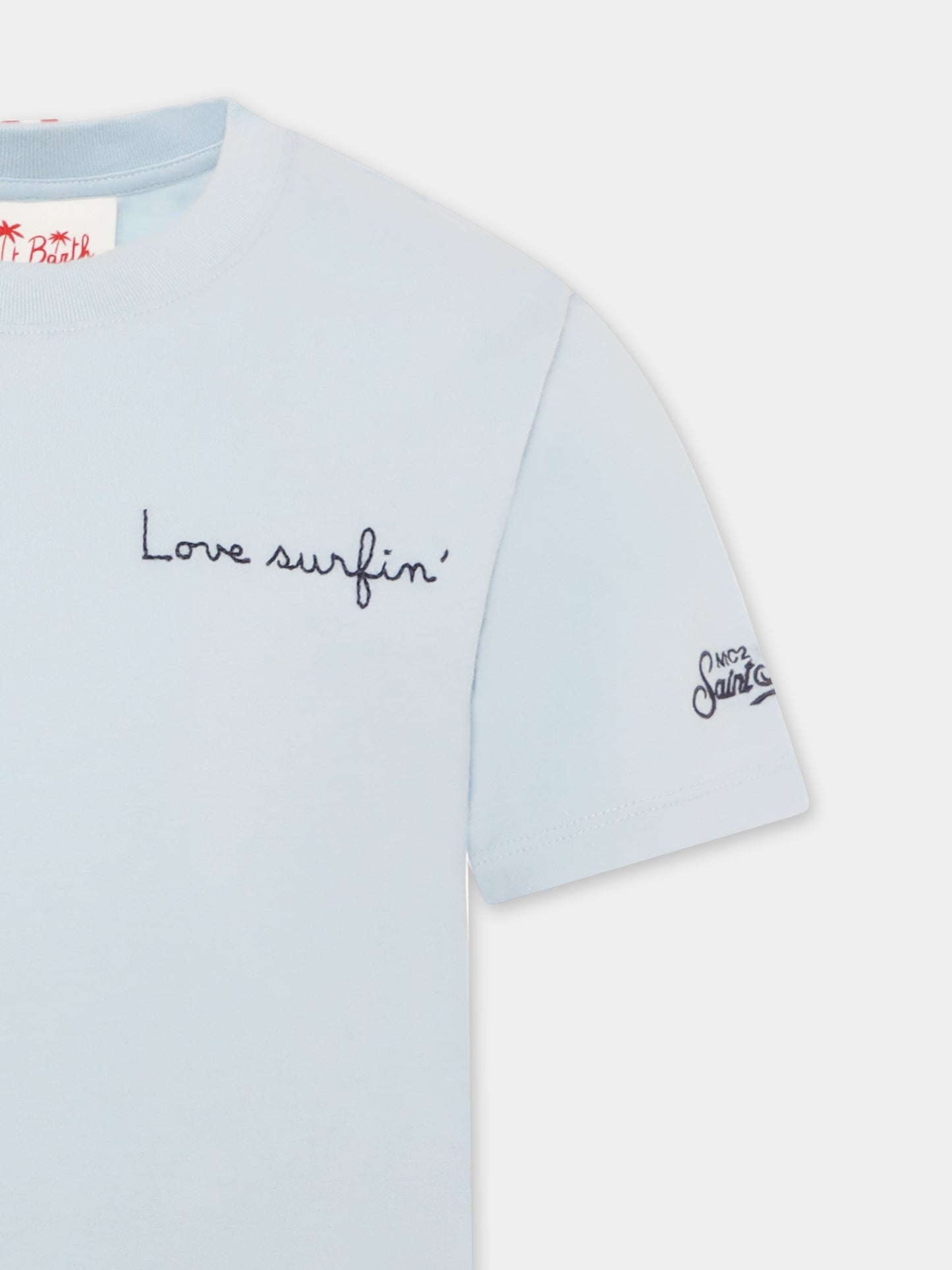 T-shirt bleu clair pour garçon avec Bart Simspon