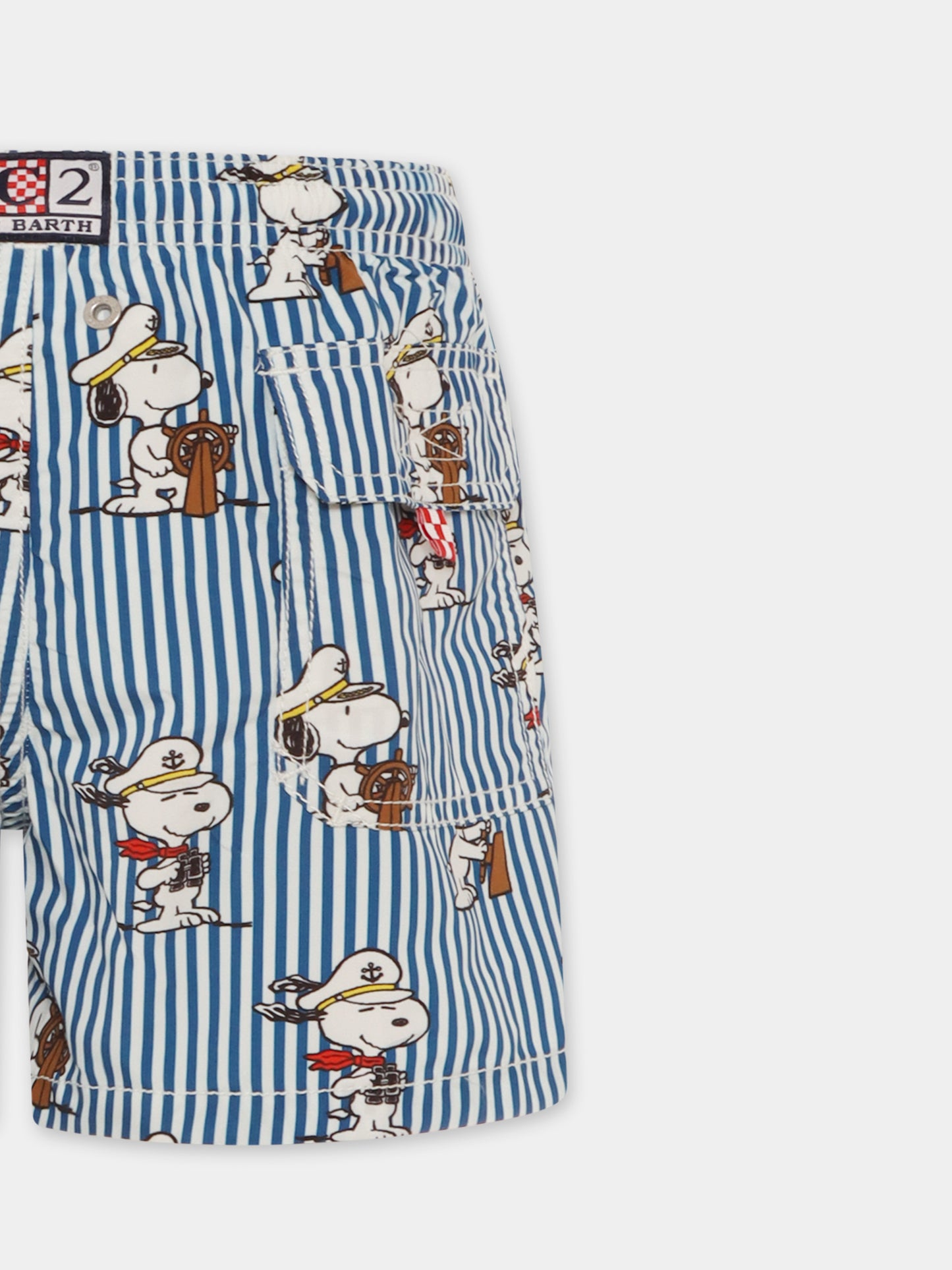 Boxer mare blu per bambino con Snoopy,Mc2 Saint Barth,JEA0001 01132H