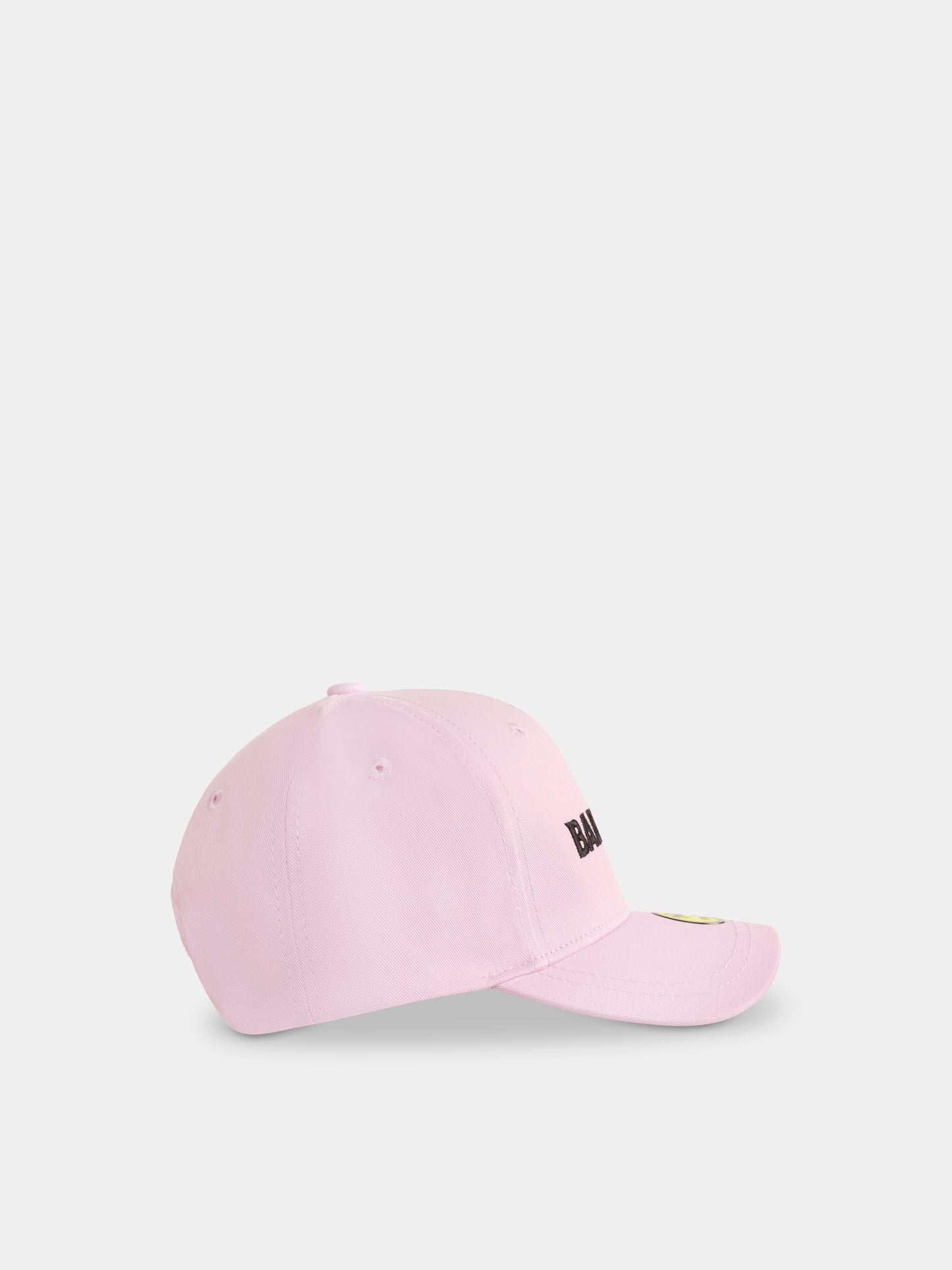 Chapeau rose pour fille avec logo