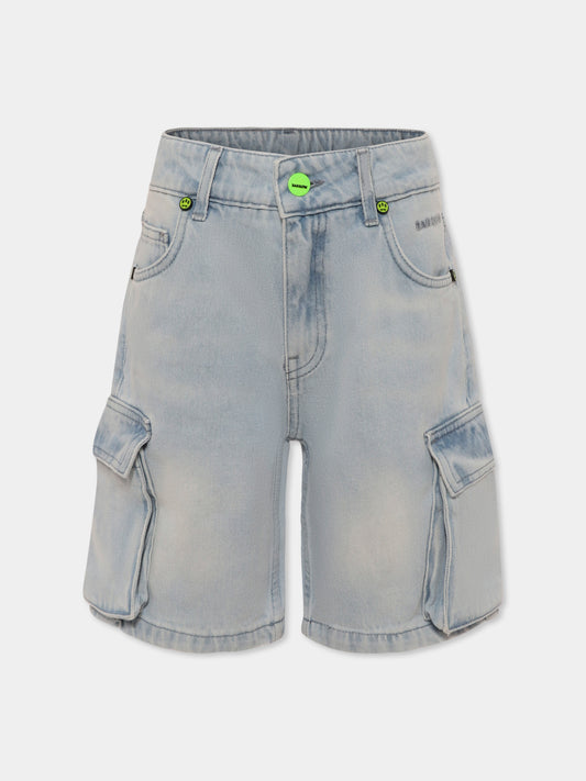 Shorts denim per bambini con logo,Barrow,S5BKJUBE005 172
