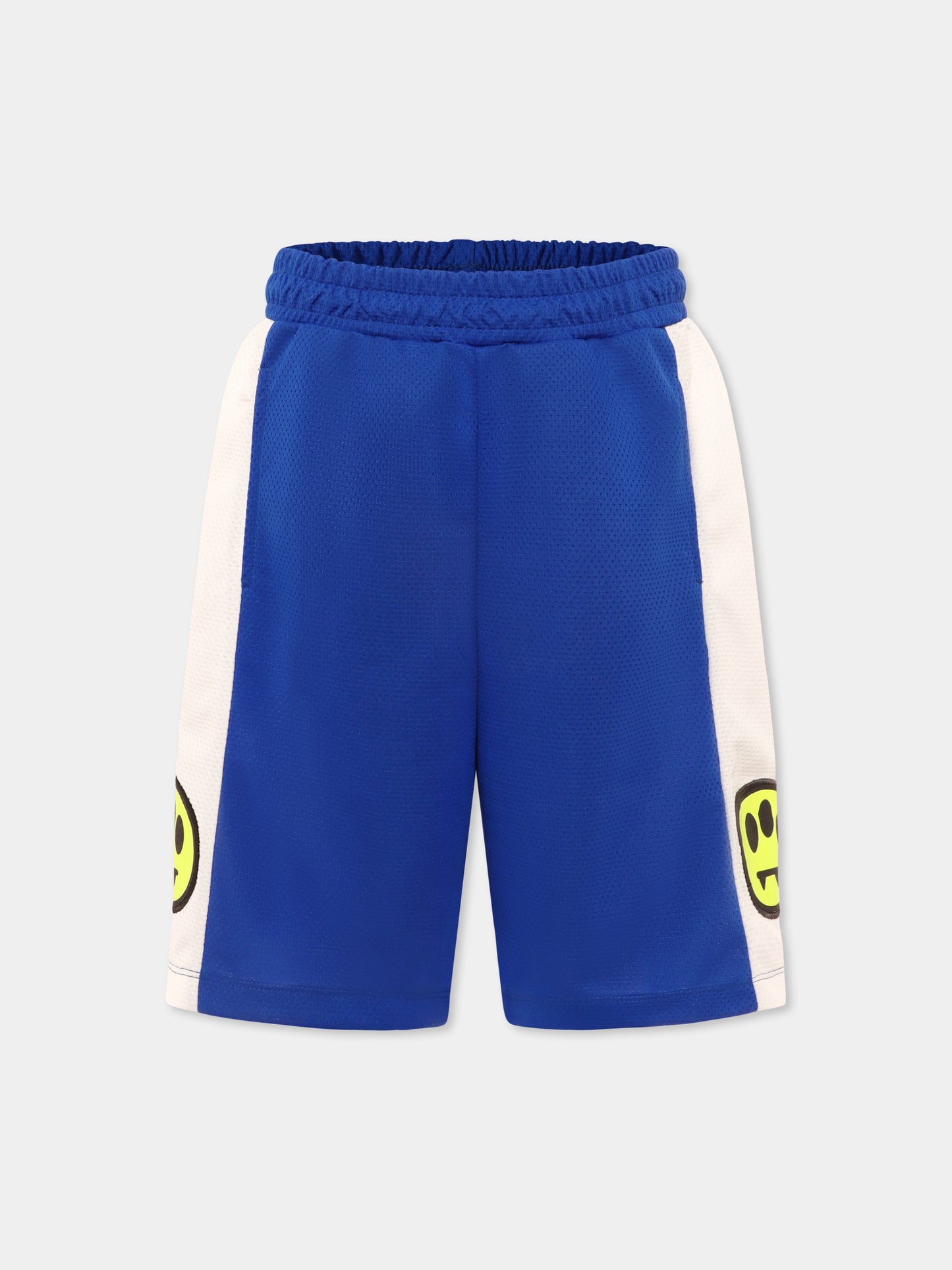 Short bleu pour enfants avec smiley