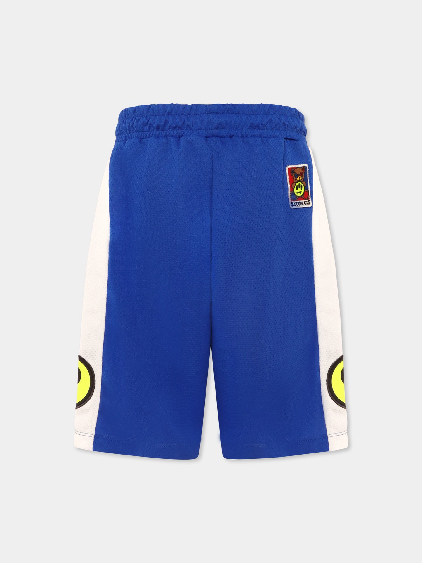 Short bleu pour enfants avec smiley