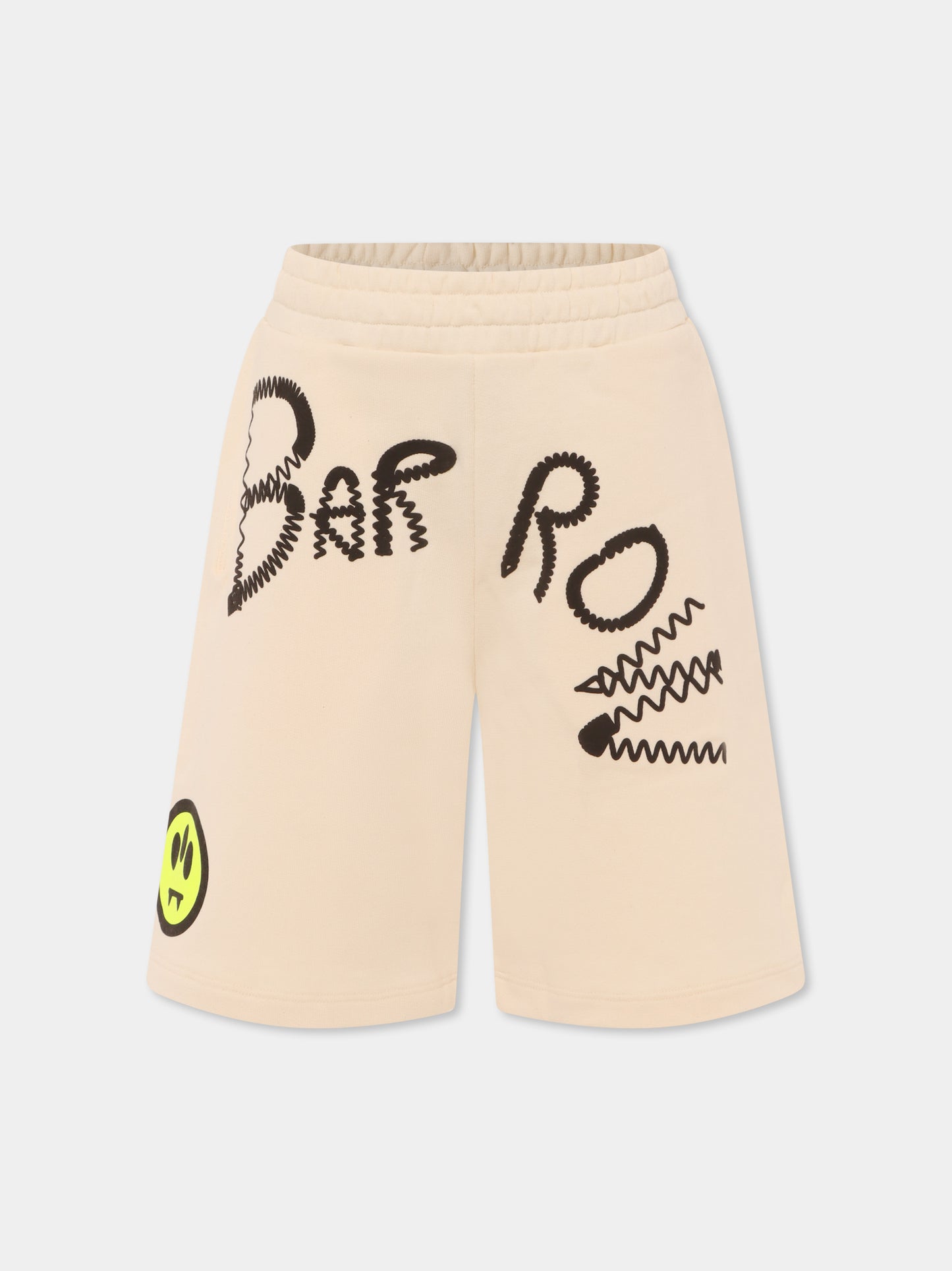Short ivoire pour enfants avec logo