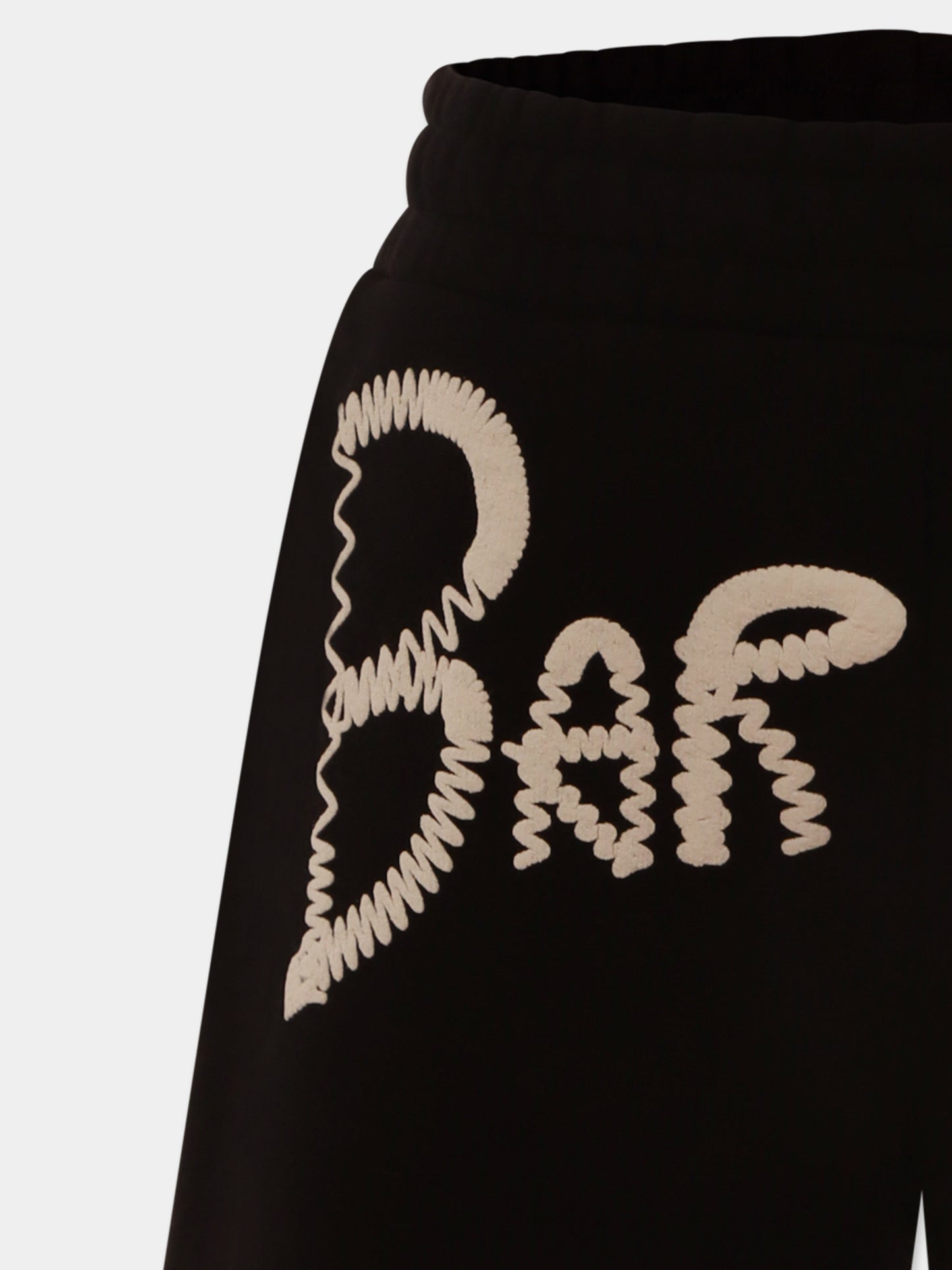 Short noir pour enfants avec logo