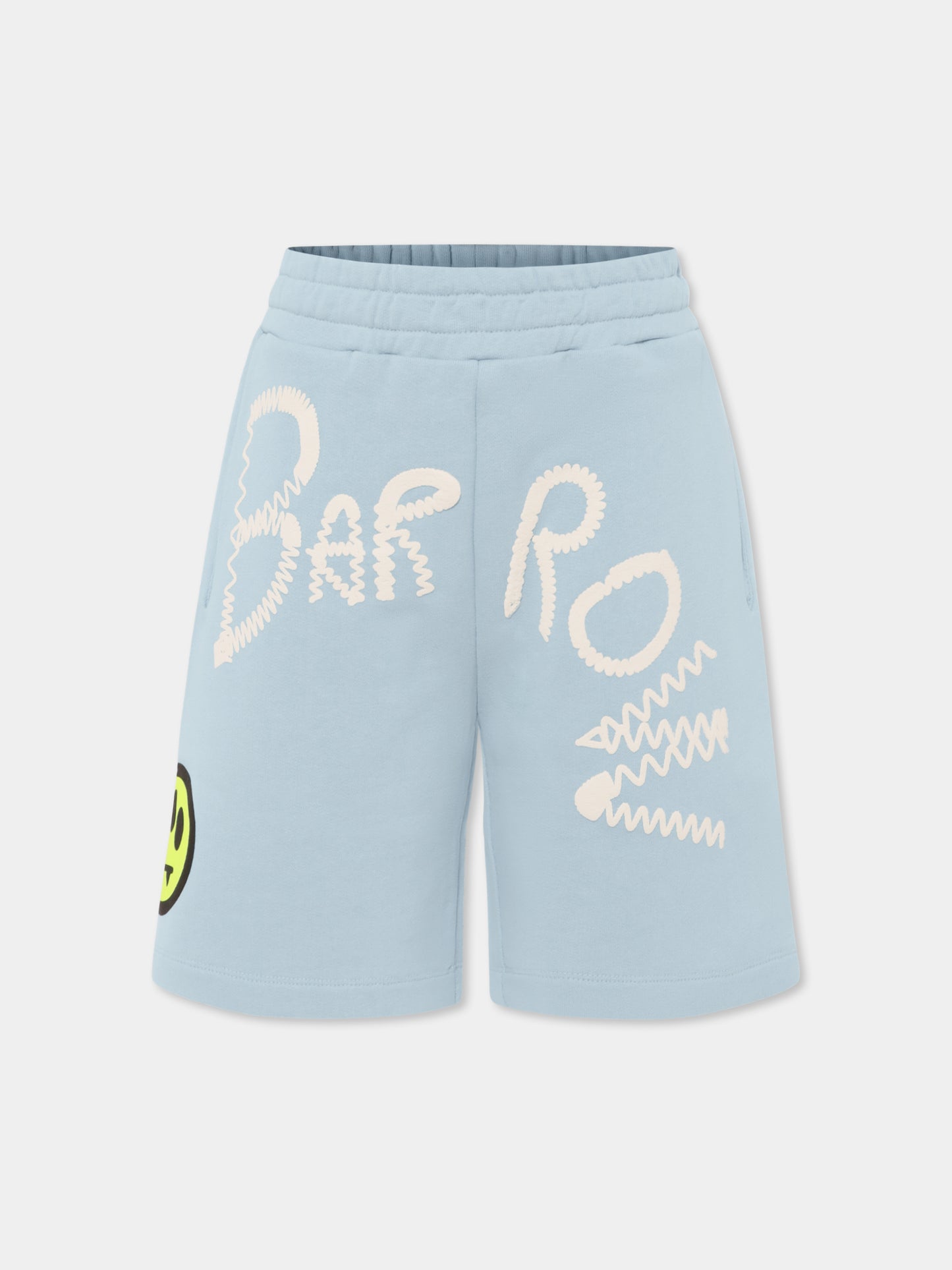 Short bleu clair pour enfants avec logo