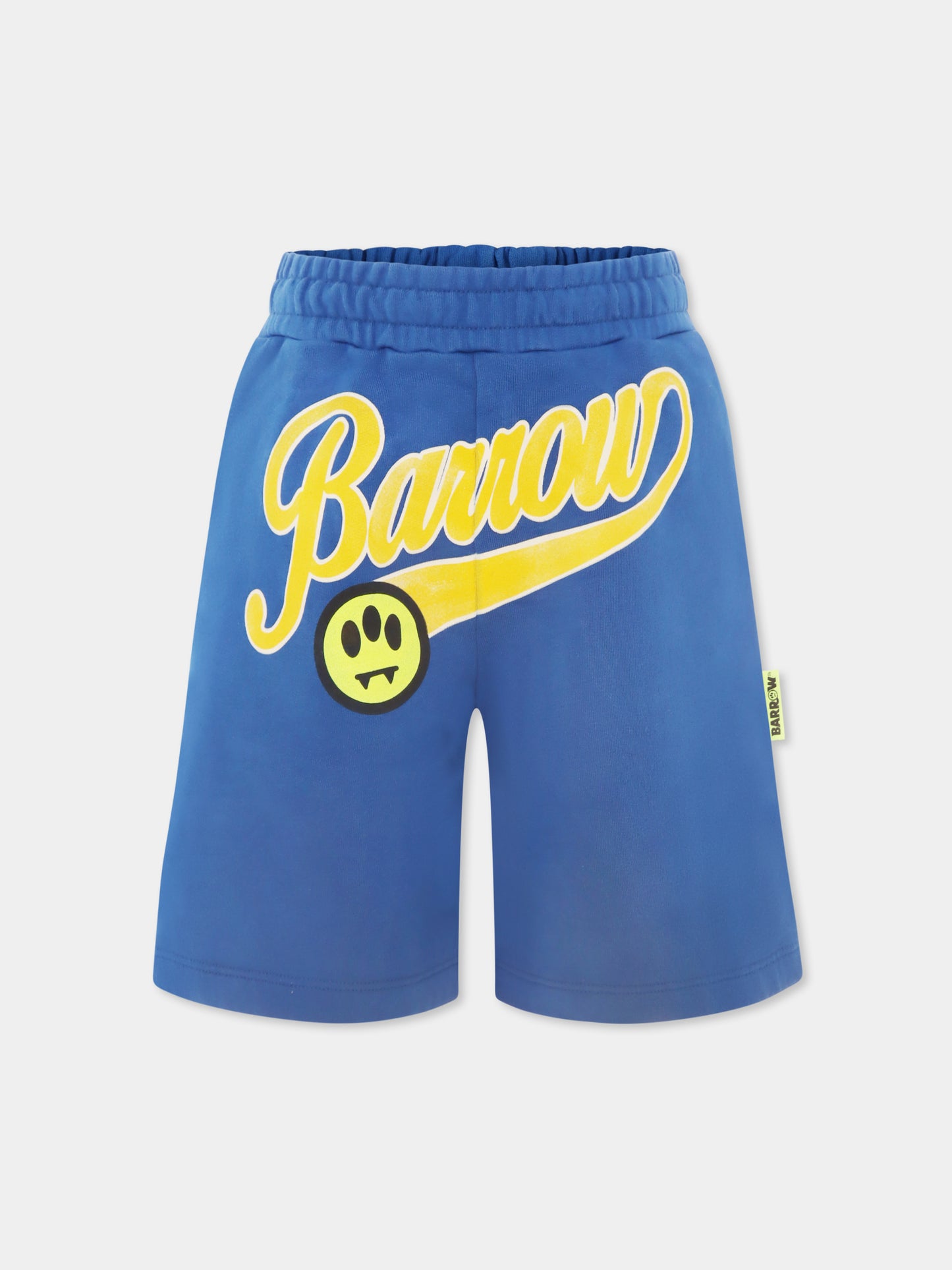 Short bleu pour enfants avec logo