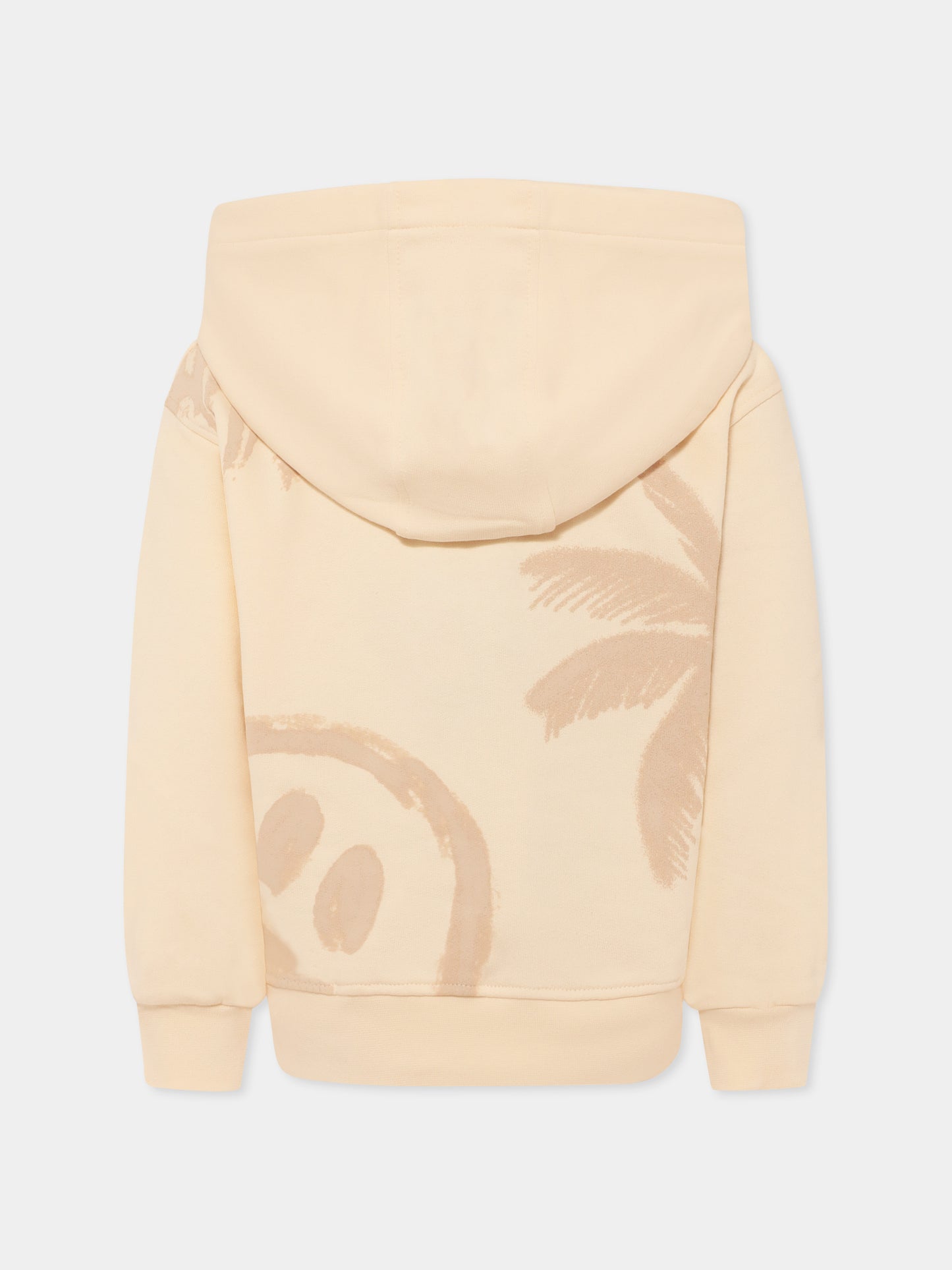 Felpa avorio per bambini con smile e palma,Barrow,S5BKJUHS056 013