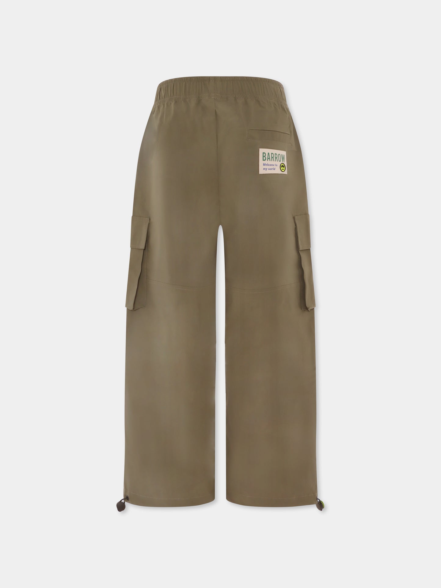 Pantaloni verdi per bambini con patch,Barrow,S5BKJUPA035 082