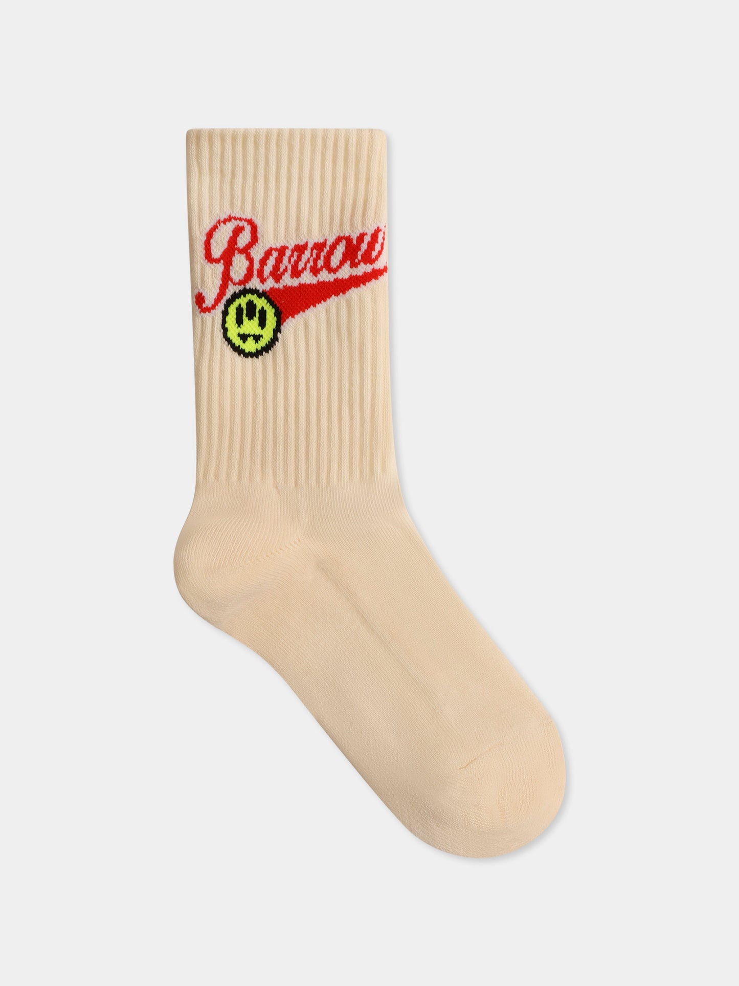 Calze avorio per bambini con logo,Barrow,S5BKJUSO043 013