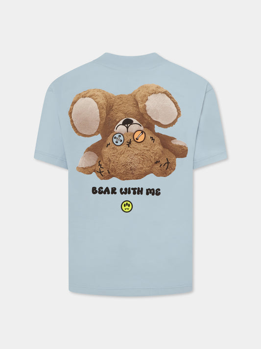 T-shirt bleu clair pour enfants avec smiley