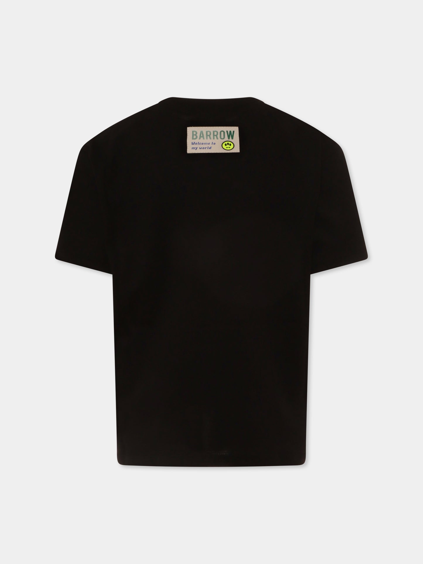 T-shirt noir pour enfants avec logo