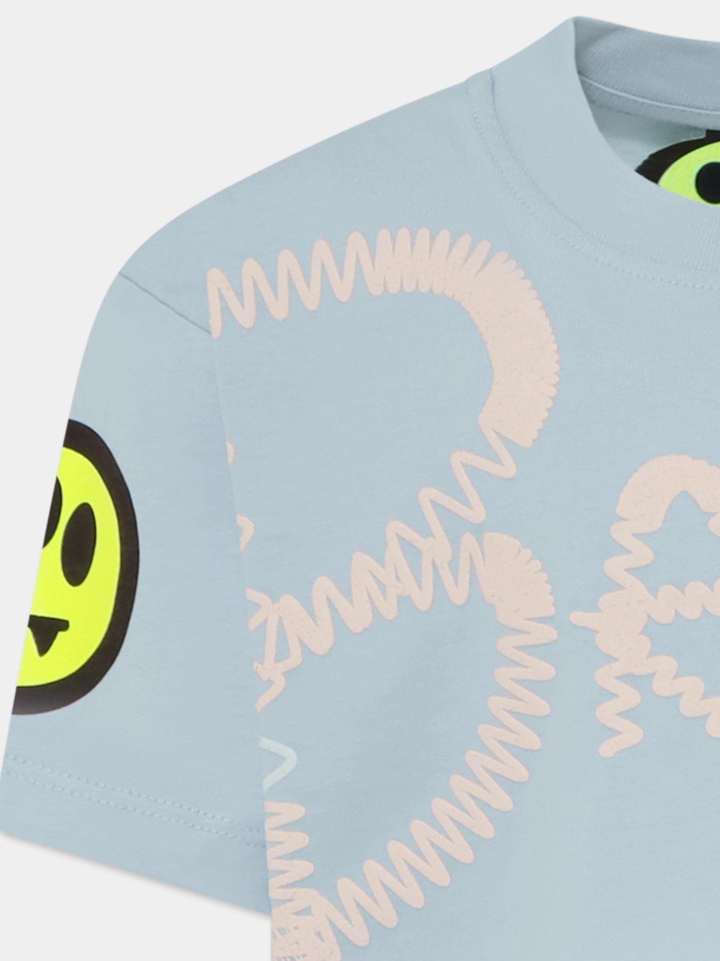T-shirt bleu clair pour enfants avec logo