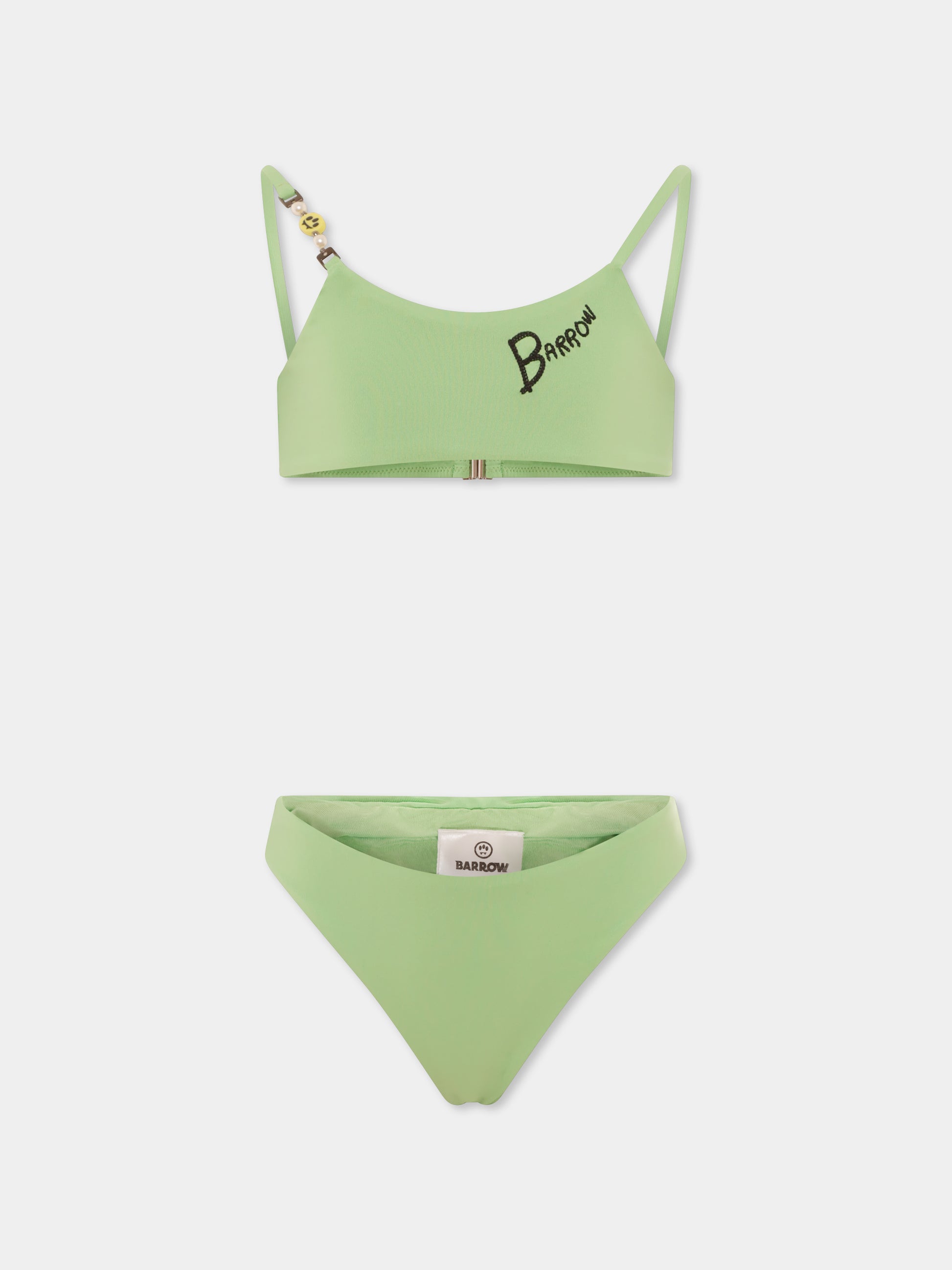 Bikini verde per bambina con smile,Barrow,S5BKJGSB173 081