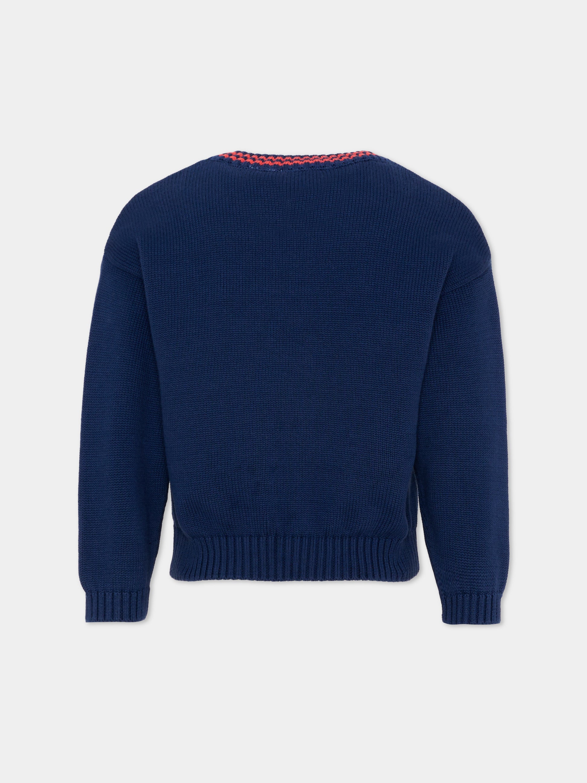 Maglione blu per bambino con E.T.,Mini Rodini,2582015560