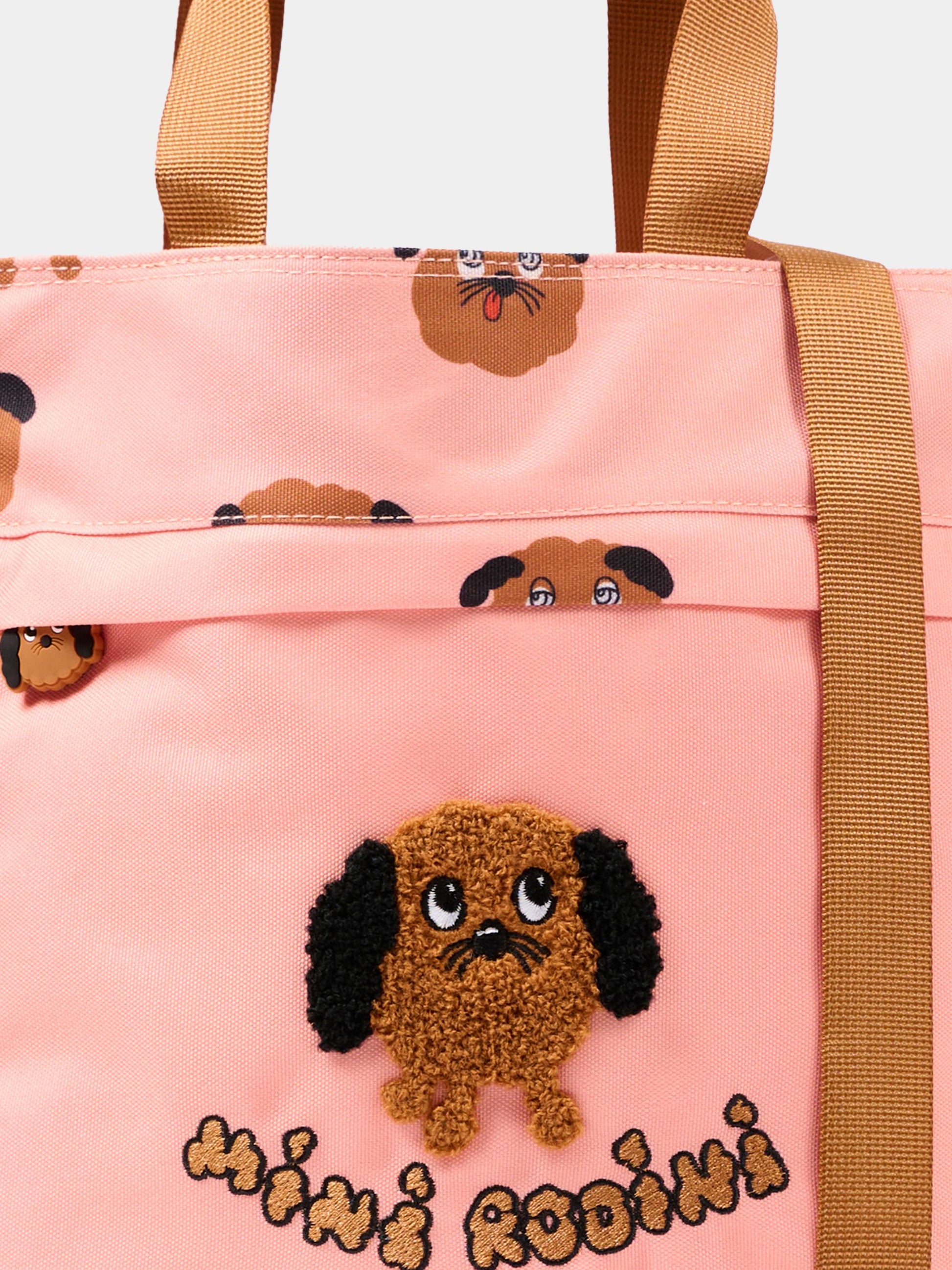 Borsa rosa per bambina con cagnolini,Mini Rodini,2616010628
