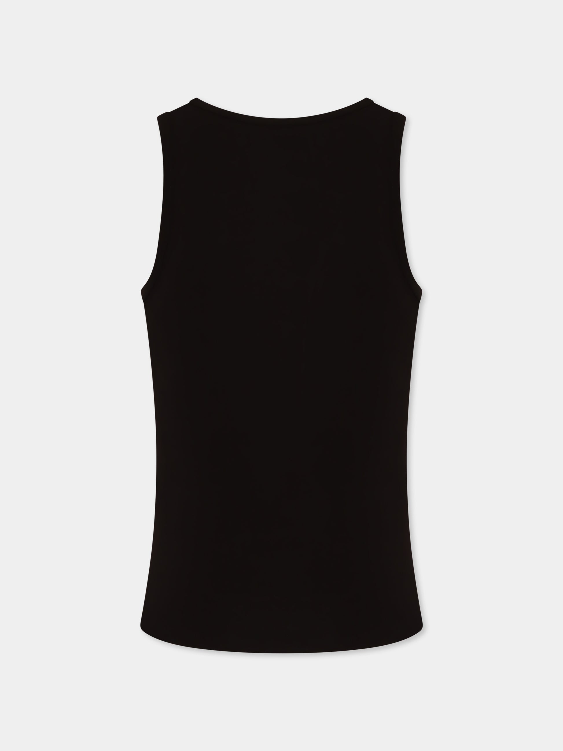 Canotta nera per bambina con logo,Calvin Klein Kids,25S CKIG0IG02435J IG0IG02435 BEH