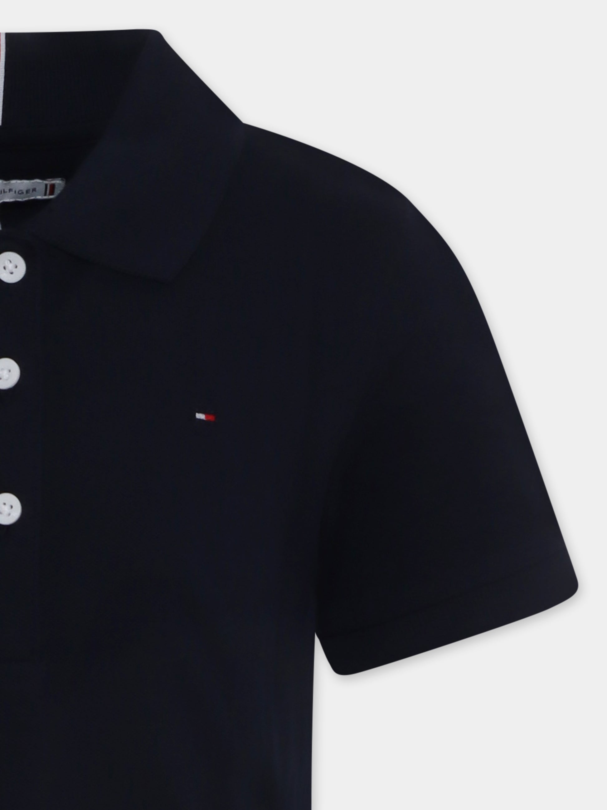 Vestito blu per bambina con bandierina,Tommy Hilfiger Junior,24F THKG0KG08342J KG0KG08342 C1G