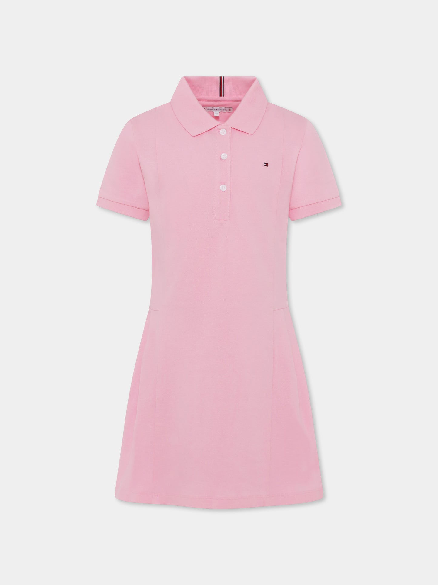 Robe rose pour fille avec drapeau