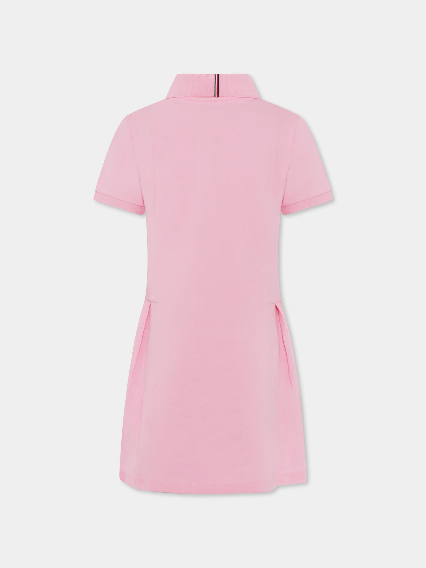 Robe rose pour fille avec drapeau