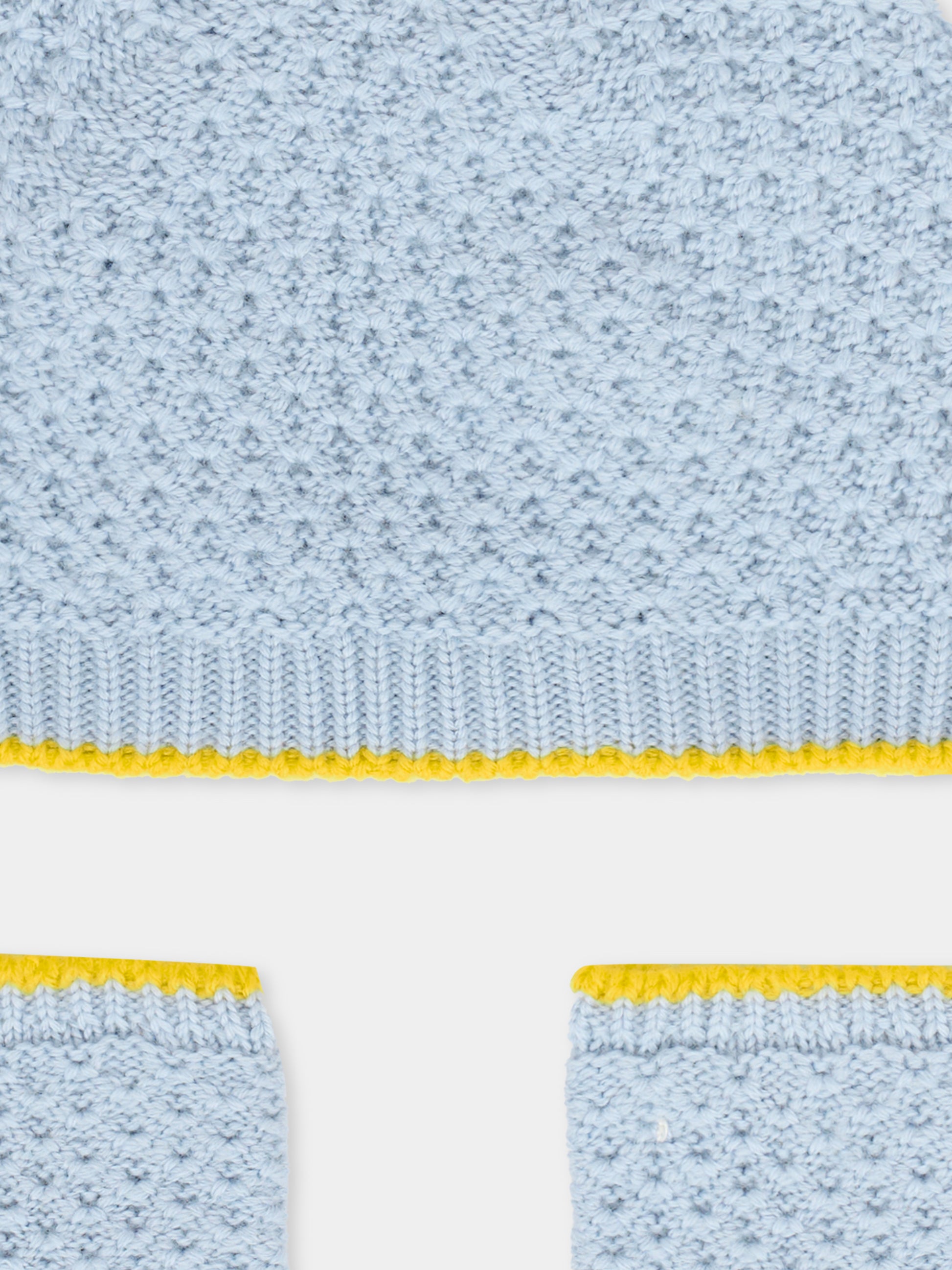 Set accessori celeste per neonato con patch,Gensami,SET-APE-WE SKY BLUE