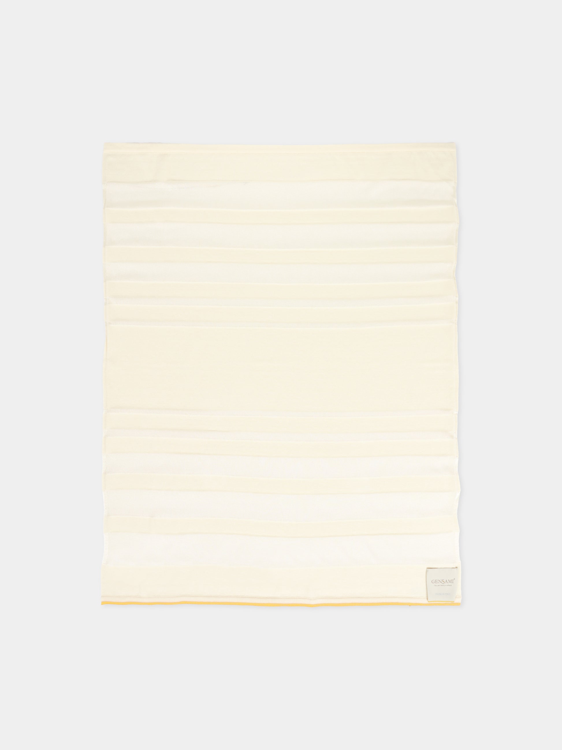 Coperta avorio per neonati con motivo a righe,Gensami,COP-STR-CO BABY IVORY