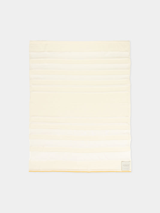 Coperta avorio per neonati con motivo a righe,Gensami,COP-STR-CO BABY IVORY