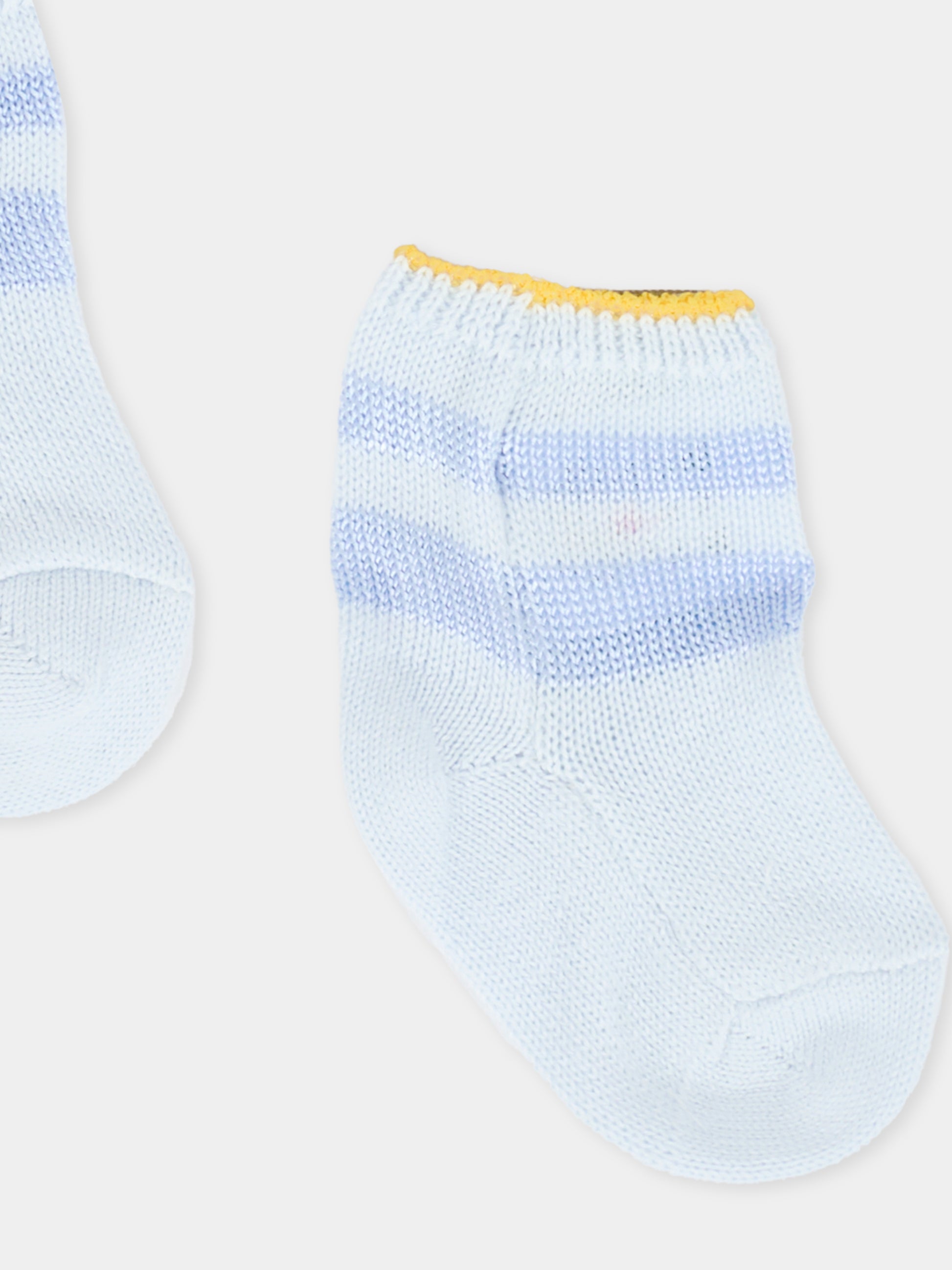 Calzini celesti per neonato,Gensami,CALZ-STR-CO SKY BLUE