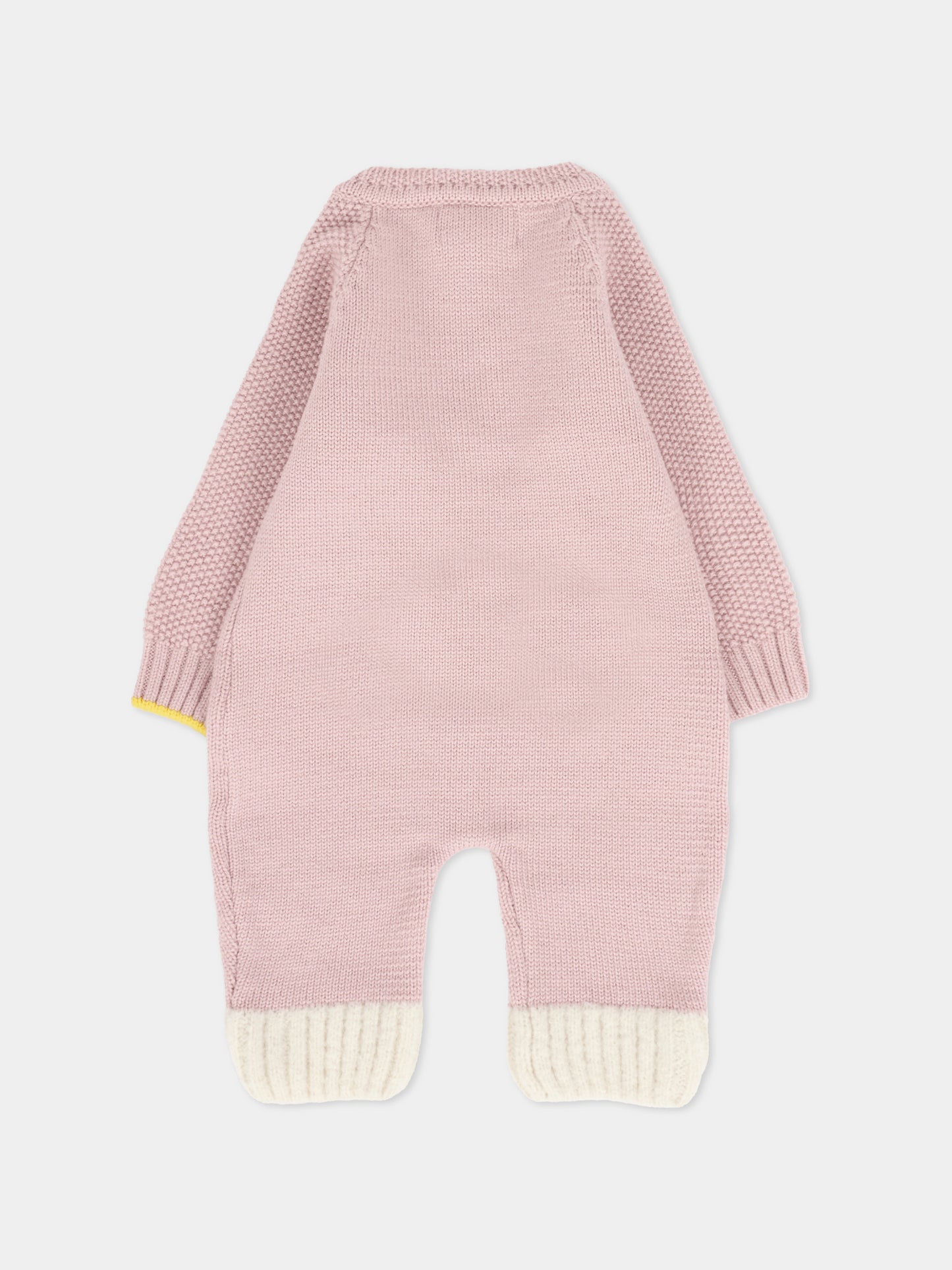 Tutina rosa per neonata con alpachino,Gensami,TU-PEEKABOO-WE CAMEO PINK