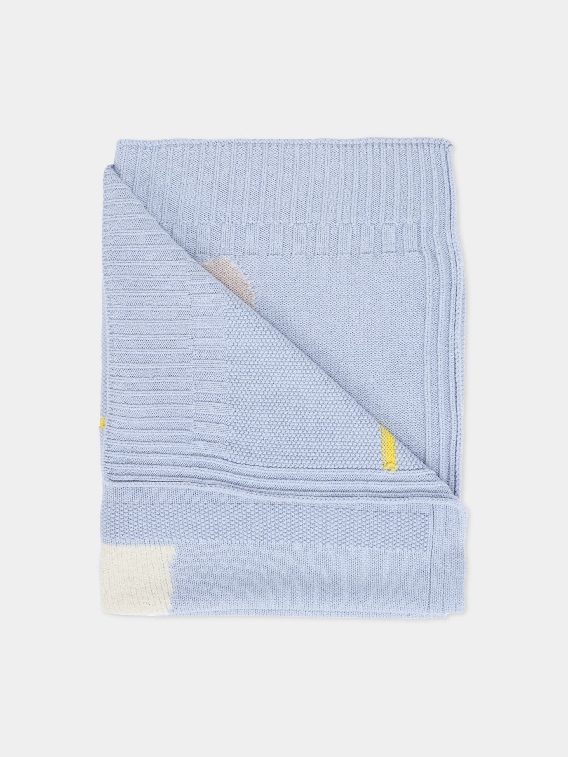 Coperta celeste per neonato con alpachino,Gensami,COP-ALP-WE SKY BLUE