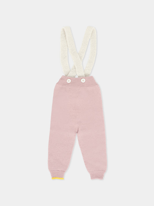Pantaloni rosa per neonata,Gensami,SUSPENDER-ALP-WE CAMEO PINK