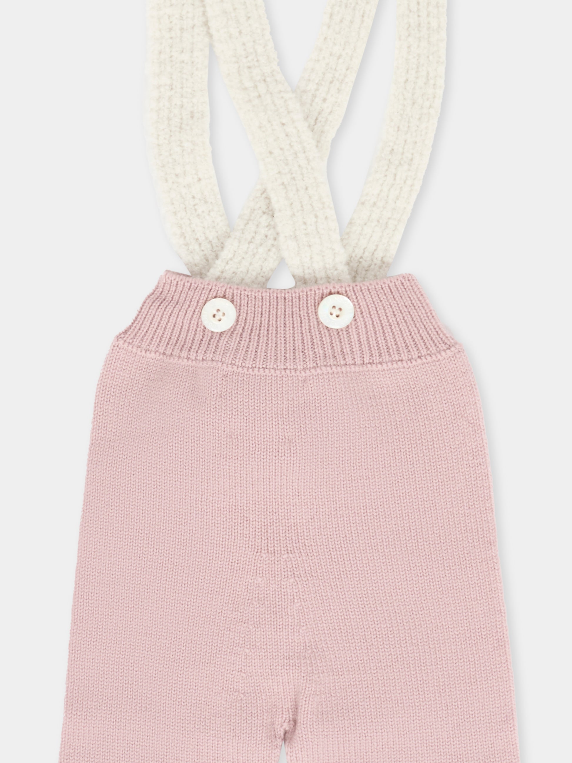 Pantaloni rosa per neonata,Gensami,SUSPENDER-ALP-WE CAMEO PINK