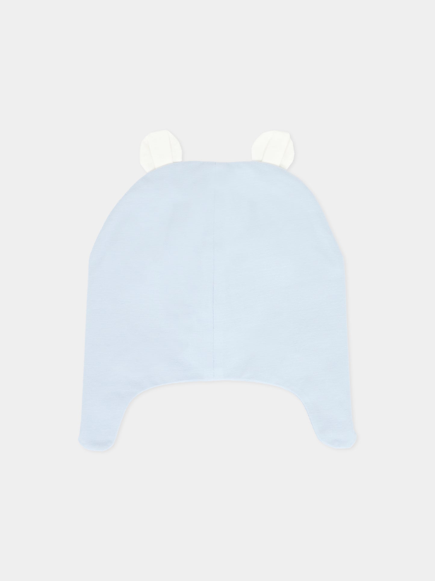 Berretto celeste per neonato con orecchie,Gensami,CAP-ALP-J LIGHT BLUE